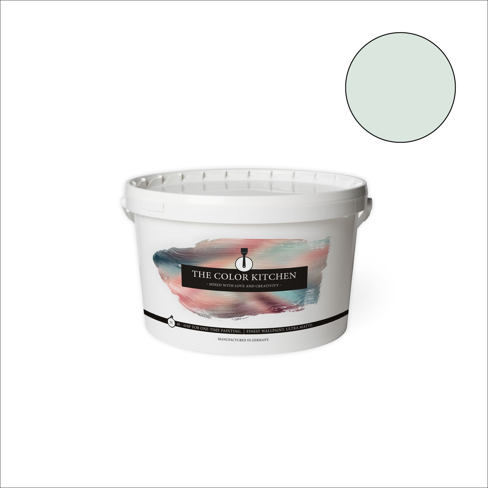 The Color Kitchen Wandfarbe Perky Peppermint - grün matt - 5 Liter