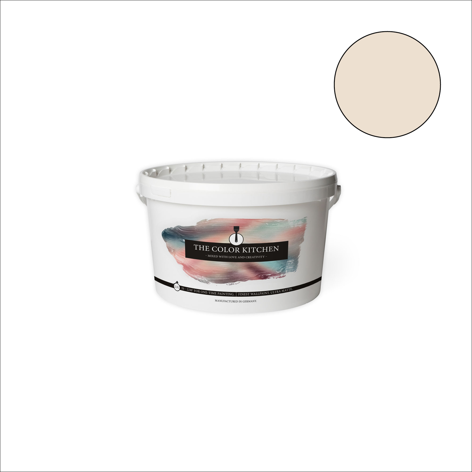 The Color Kitchen Wandfarbe Precious Popcorn - beige matt - 2,5 Liter
