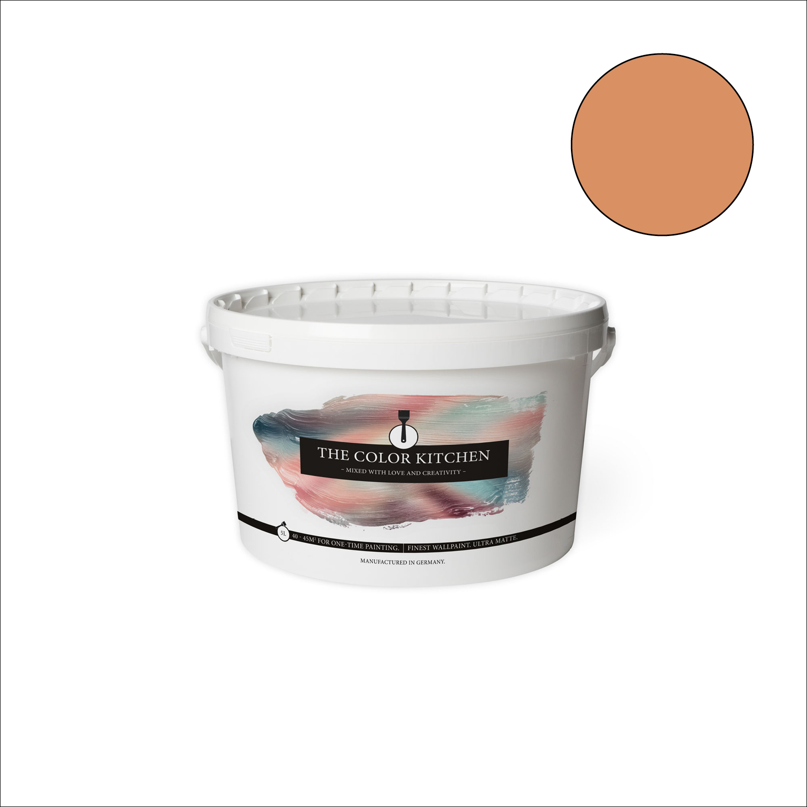 The Color Kitchen Wandfarbe Pretty Pumpkin - orange matt - 5 Liter