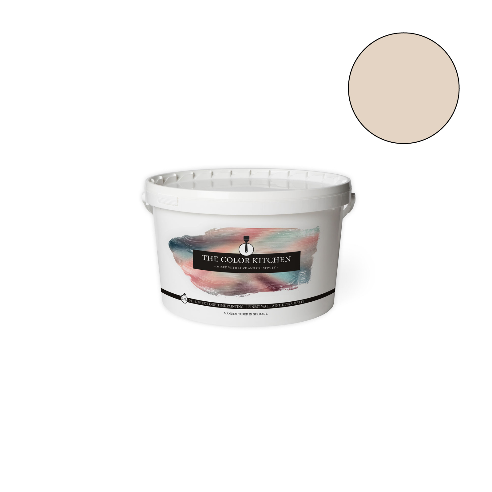 The Color Kitchen Wandfarbe Pure Pampas - beige matt - 2,5 Liter