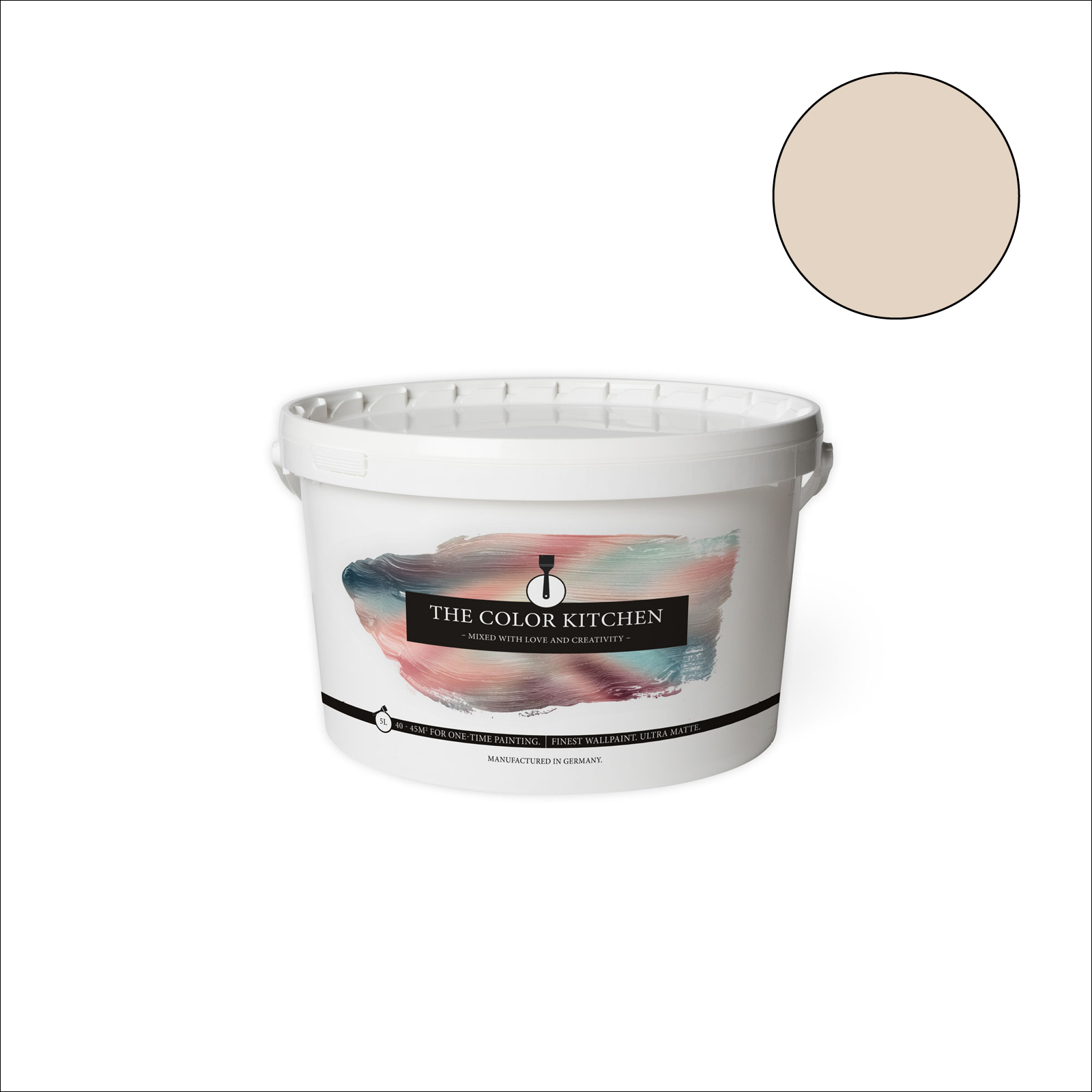 The Color Kitchen Wandfarbe Pure Pampas - beige matt - 5 Liter