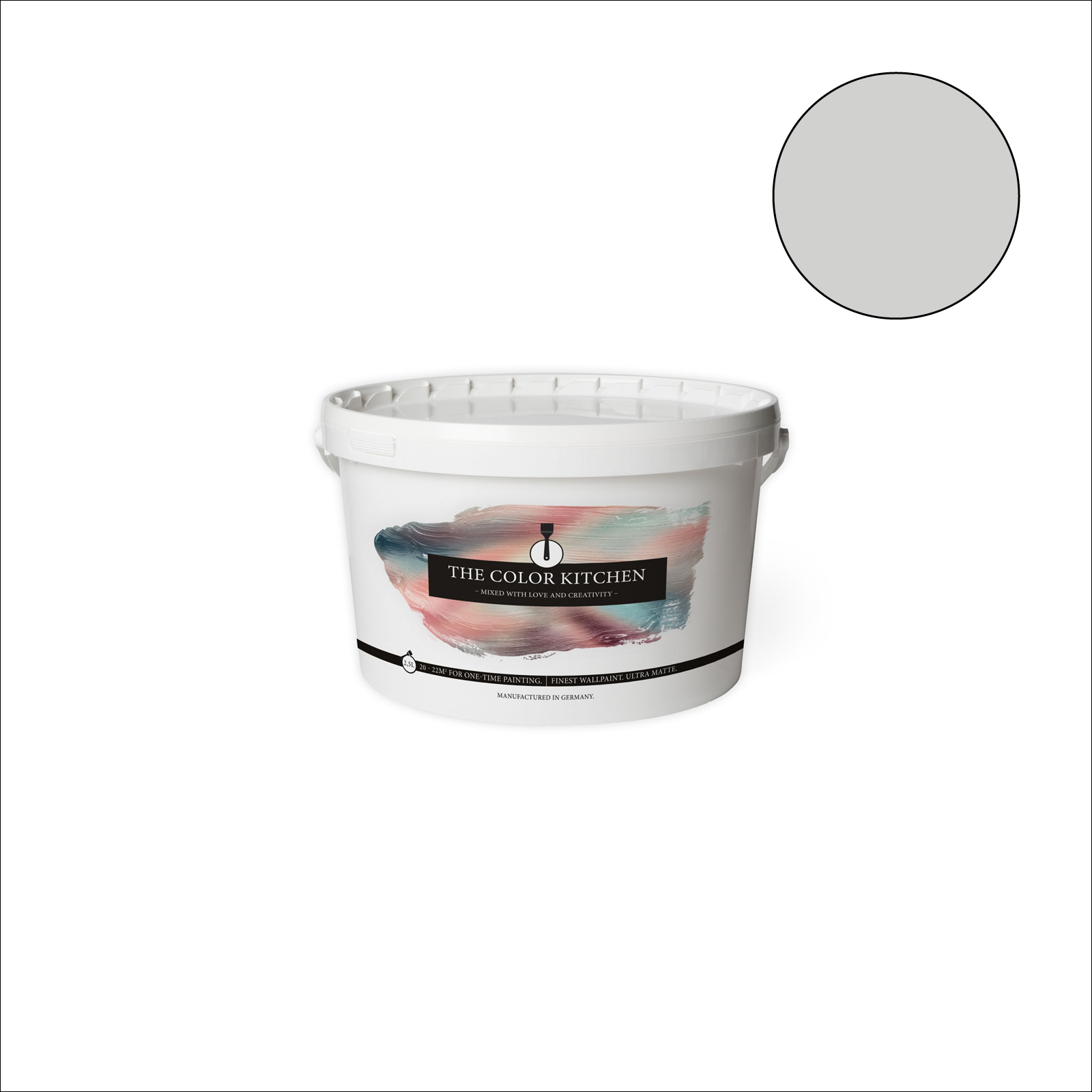 The Color Kitchen Wandfarbe Pure Pitaya - grau matt - 2,5 Liter