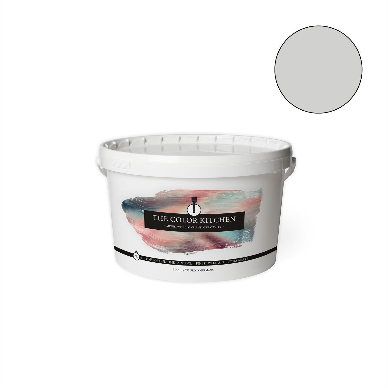 The Color Kitchen Wandfarbe Pure Pitaya - grau matt - 5 Liter