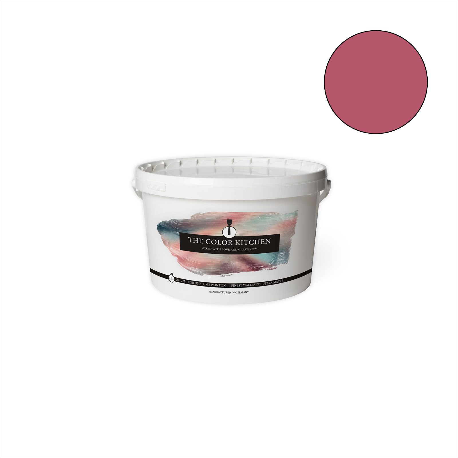 The Color Kitchen Wandfarbe Rosy Raspberry - pink matt - 2,5 Liter