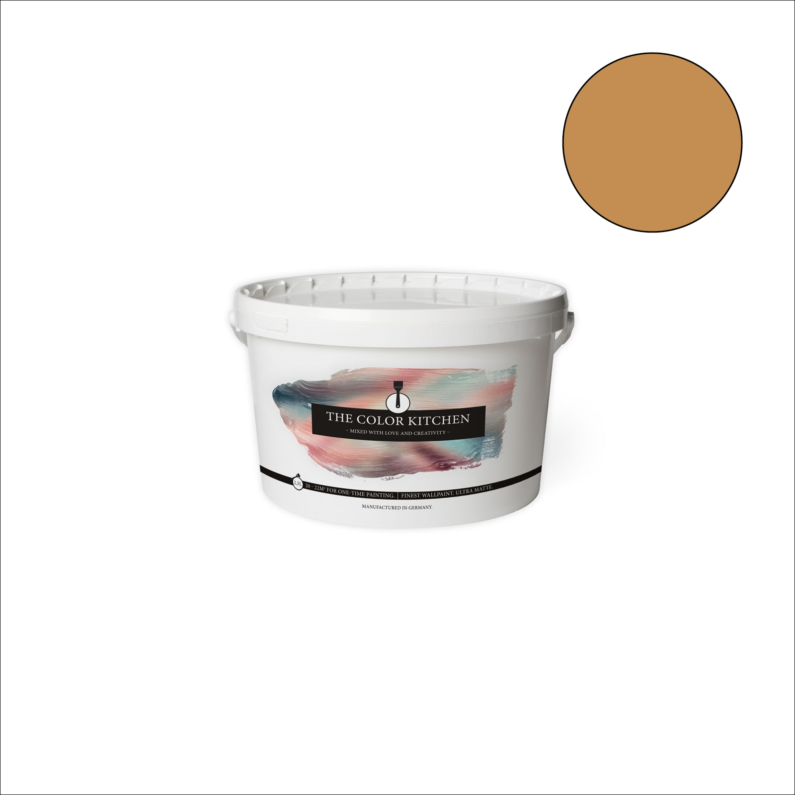The Color Kitchen Wandfarbe Salted Caramel - orange matt - 2,5 Liter