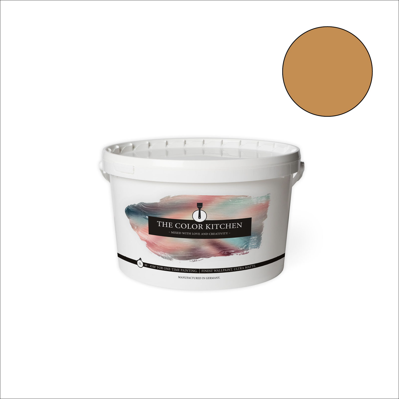 The Color Kitchen Wandfarbe Salted Caramel - orange matt - 5 Liter