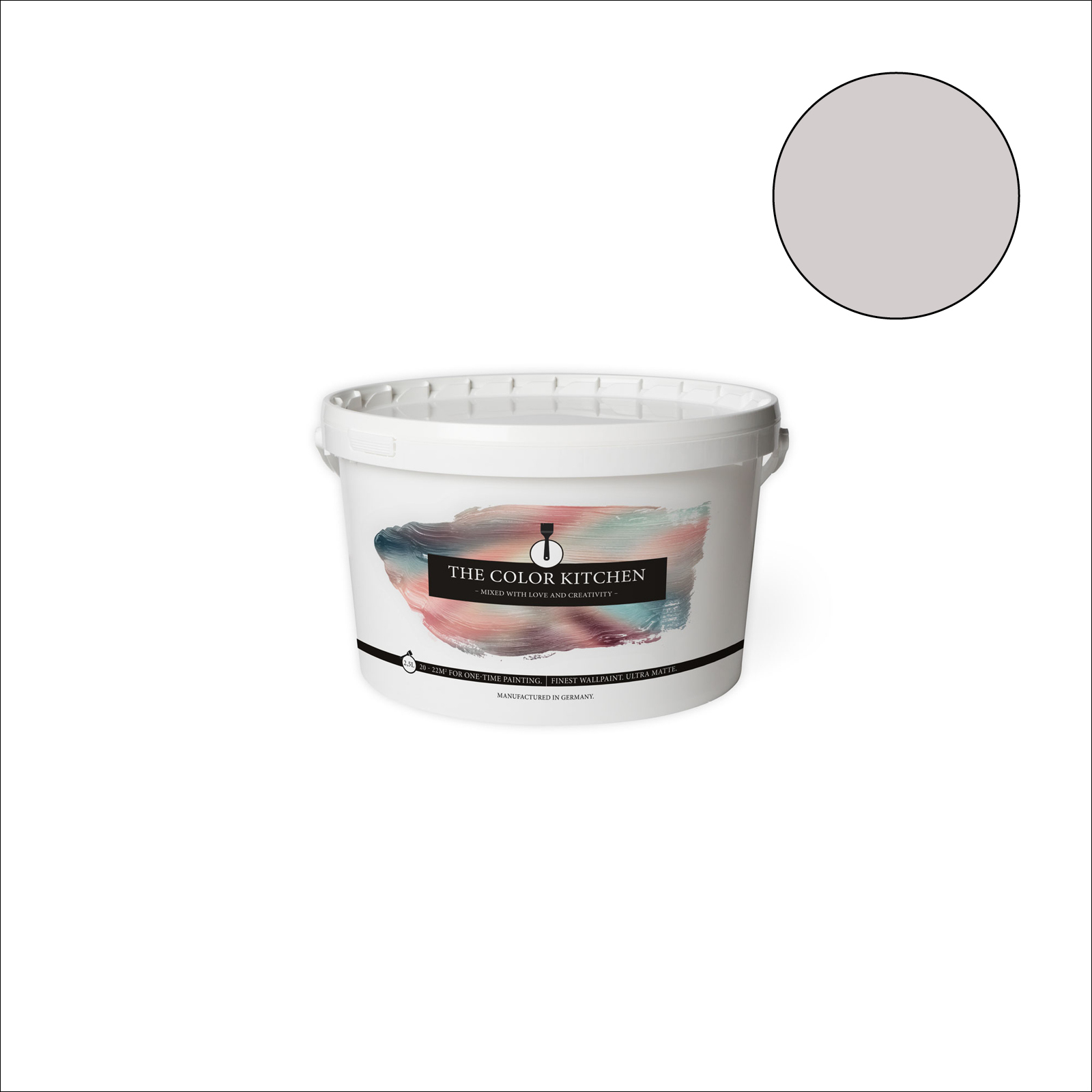 The Color Kitchen Wandfarbe Salty Shrimp - grau matt - 2,5 Liter