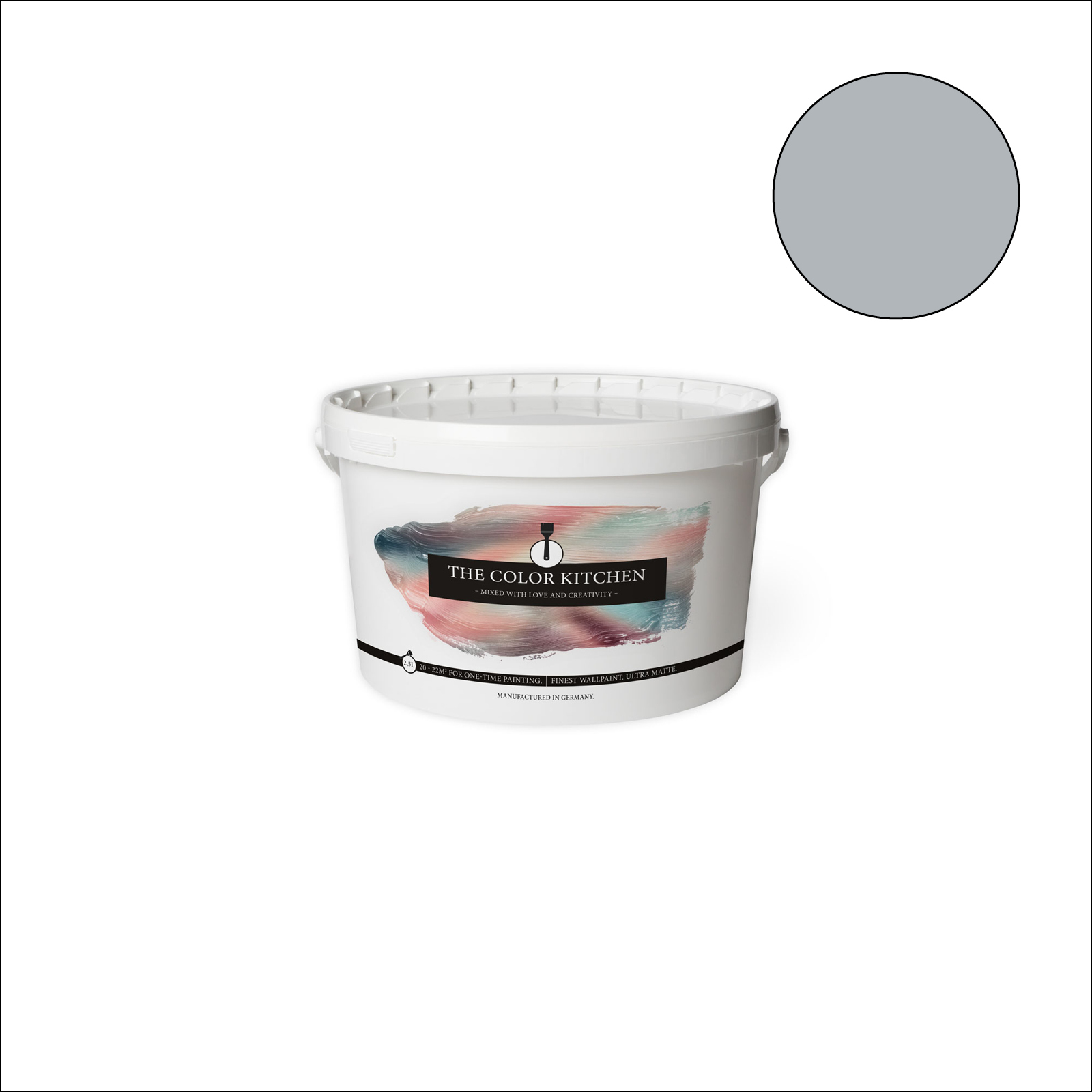 The Color Kitchen Wandfarbe Sesame Ice Cream - grau matt - 2,5 Liter