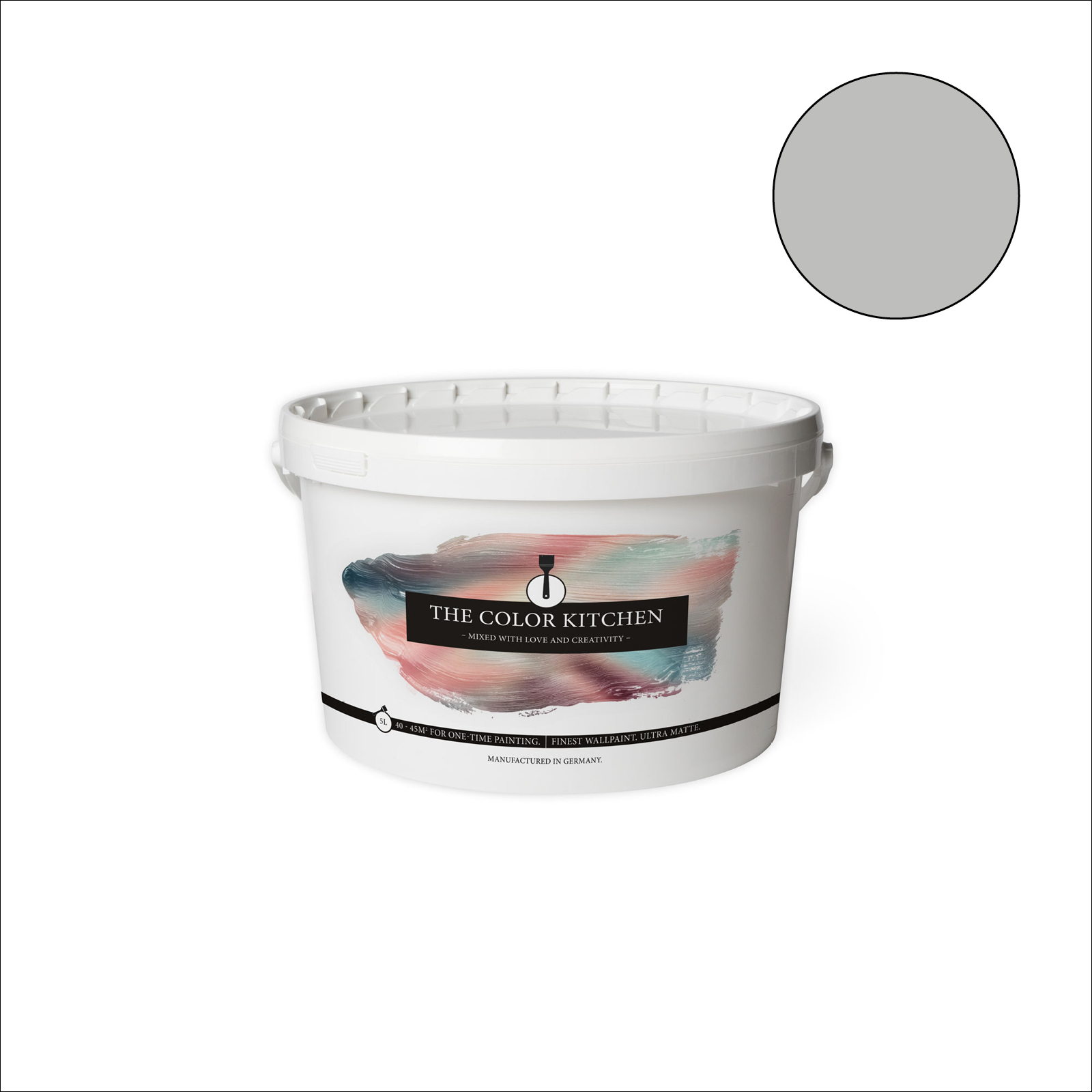 The Color Kitchen Wandfarbe Shady Spice - grau matt - 5 Liter