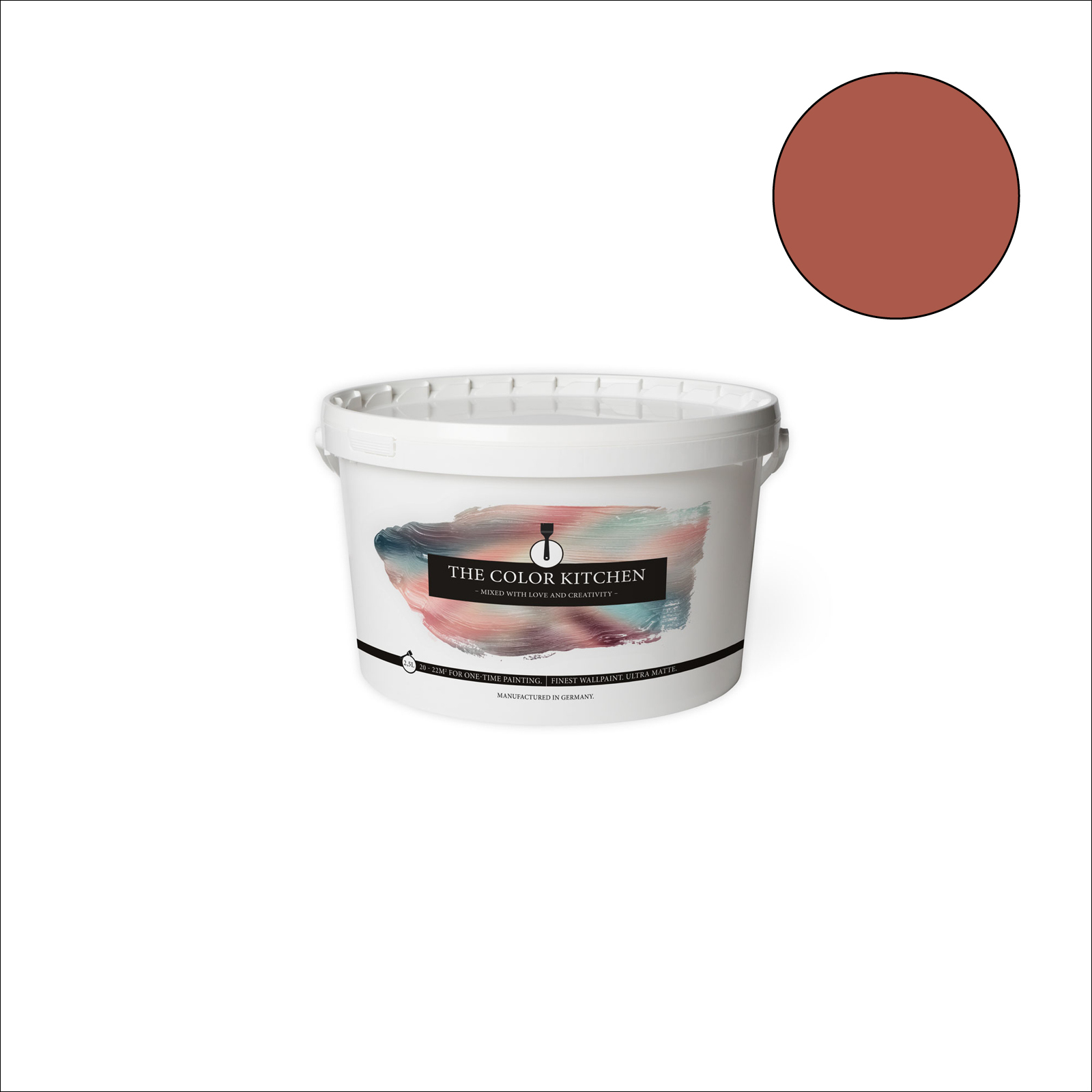 The Color Kitchen Wandfarbe Simple Safron - rot matt - 2,5 Liter