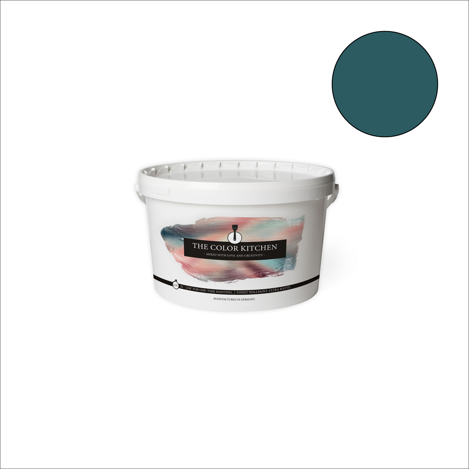 The Color Kitchen Wandfarbe Specific Spirulina - grün matt - 2,5 Liter