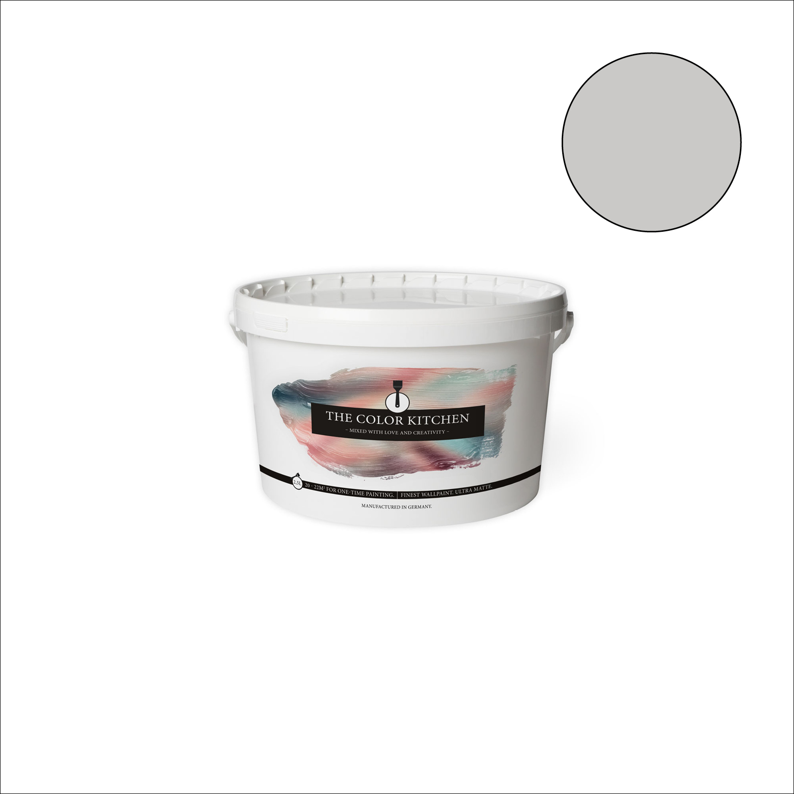 The Color Kitchen Wandfarbe Sprat Fish - grau matt - 2,5 Liter