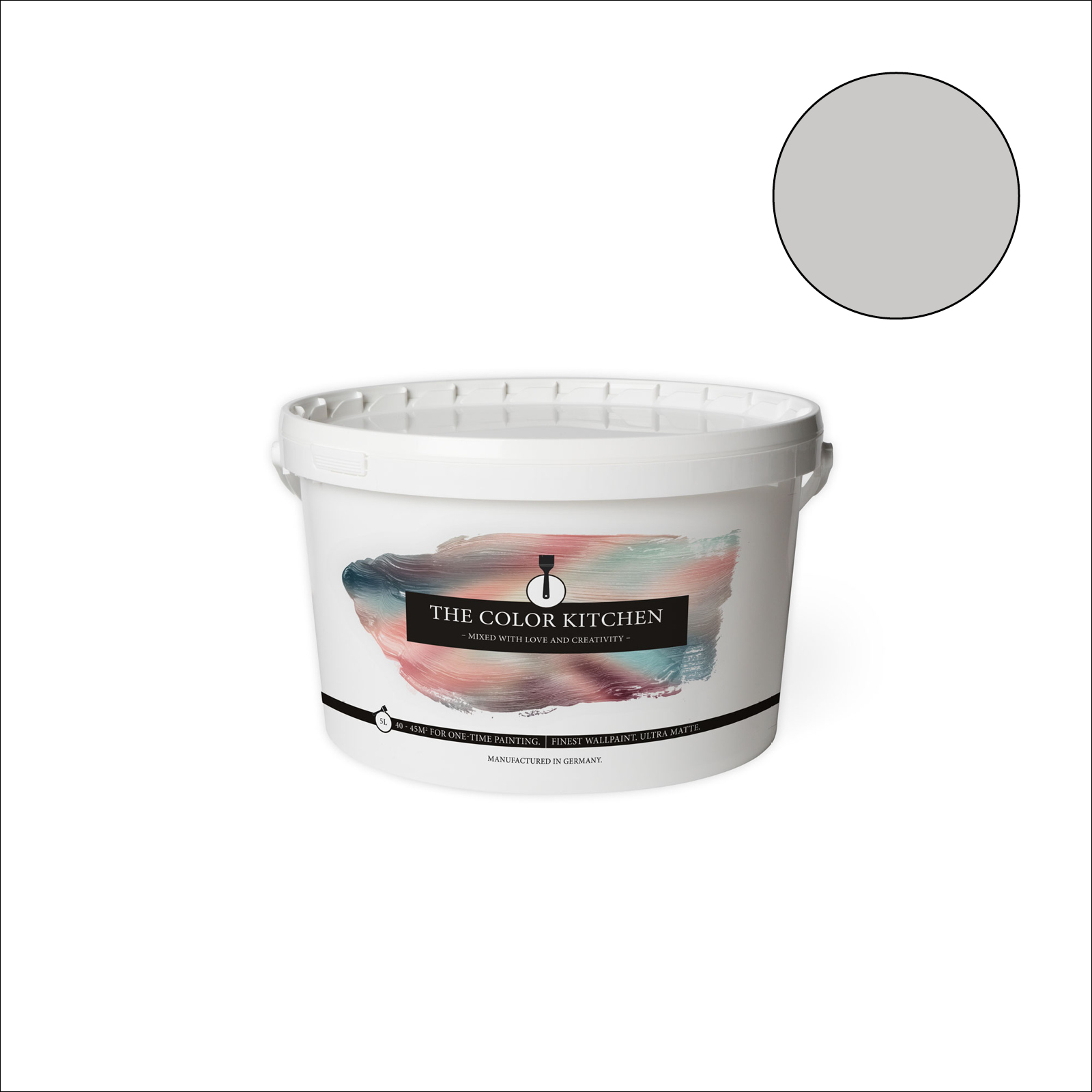 The Color Kitchen Wandfarbe Sprat Fish - grau matt - 5 Liter