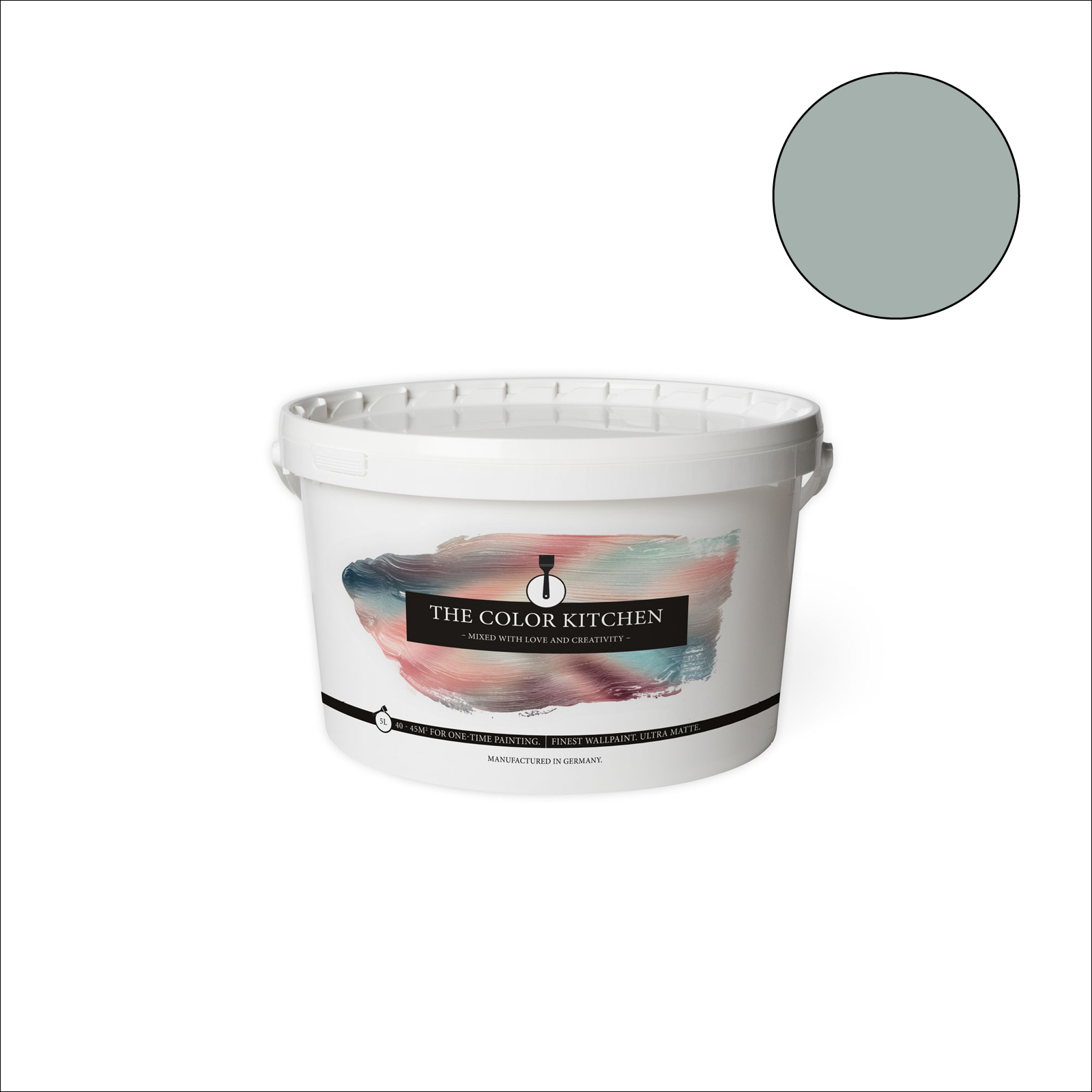 The Color Kitchen Wandfarbe Unique Eucalyptus - grün matt - 5 Liter