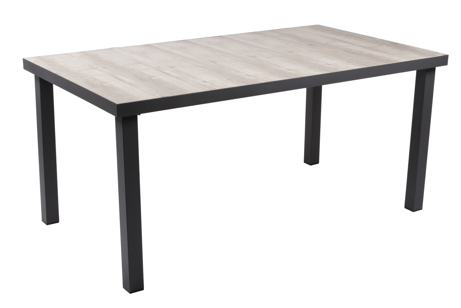 Tisch RANA - Eiche Optik - grau - Keramik - 162x90 cm