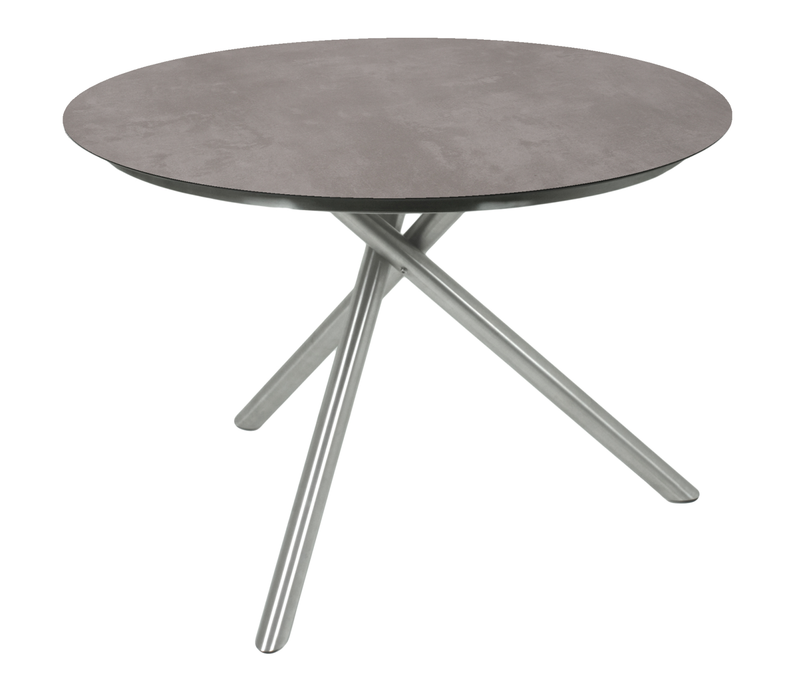 Tisch SIENNA - grau-silber - Edelstahl