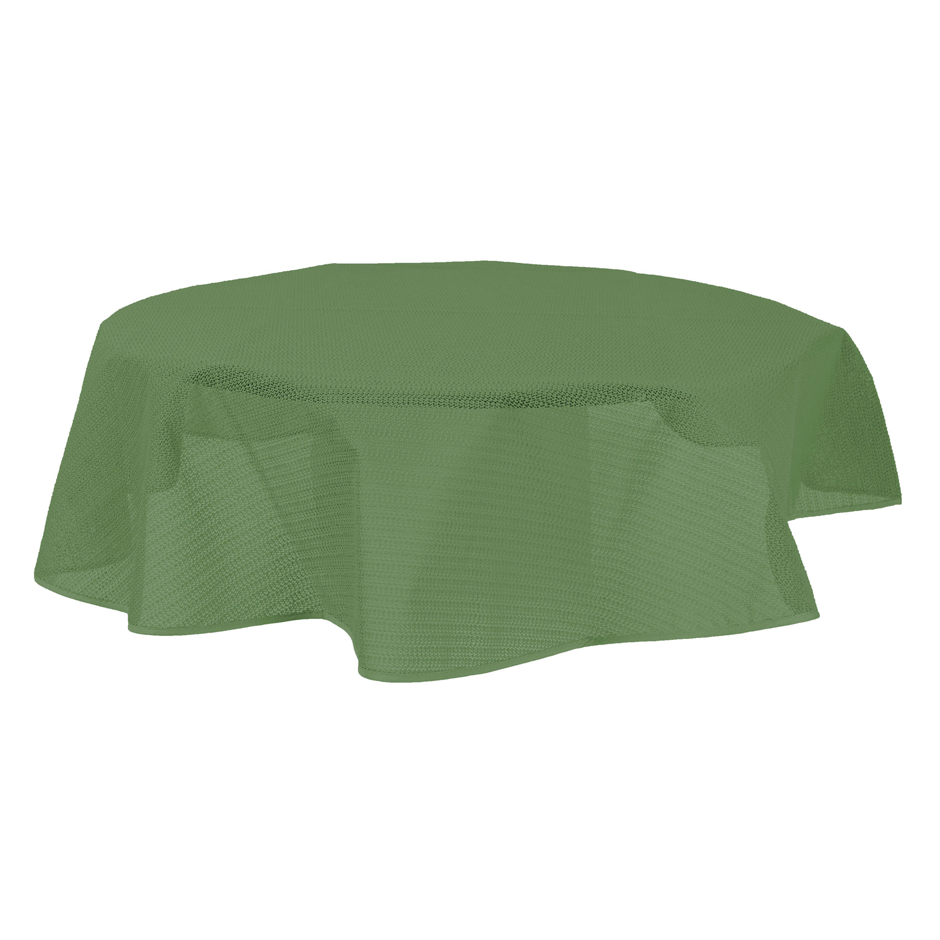 Tischdecke - grün - rund - Ø 140 cm 