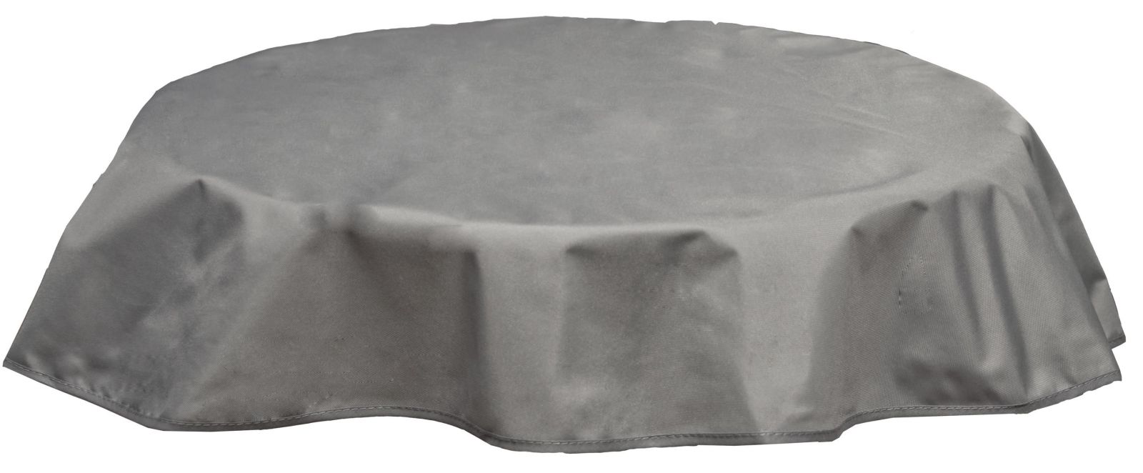 Tischdecke - hellgrau - Polyester - 160 cm Ø