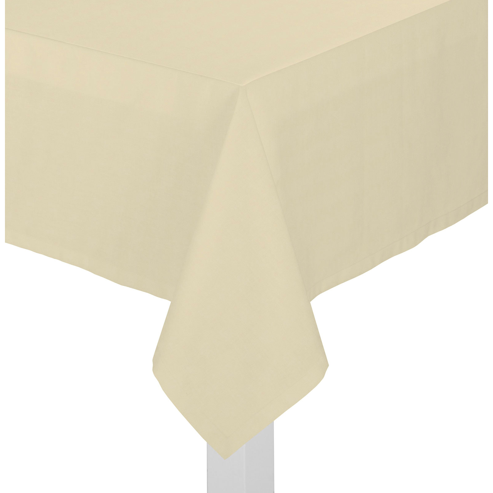 Tischdecke mit Kuvertsaum WIRTHNATUR - beige - 190x130 cm
