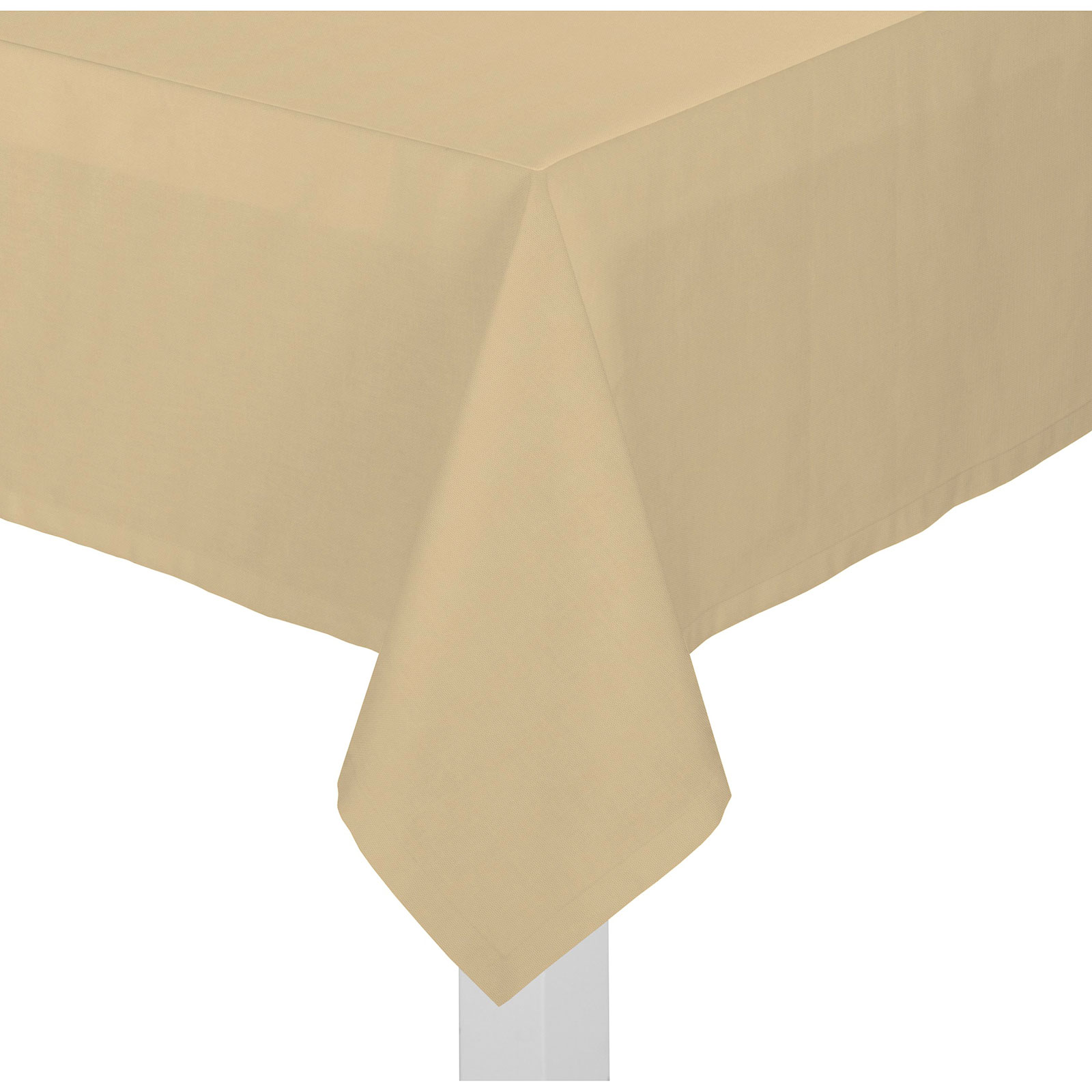 Tischdecke mit Kuvertsaum WIRTHNATUR - taupe - 190x130 cm