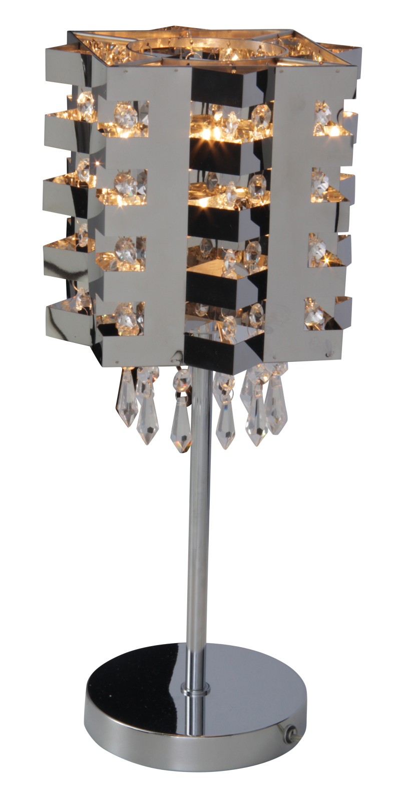 Tischlampe CRYSTALLO - Chrom - 49 cm