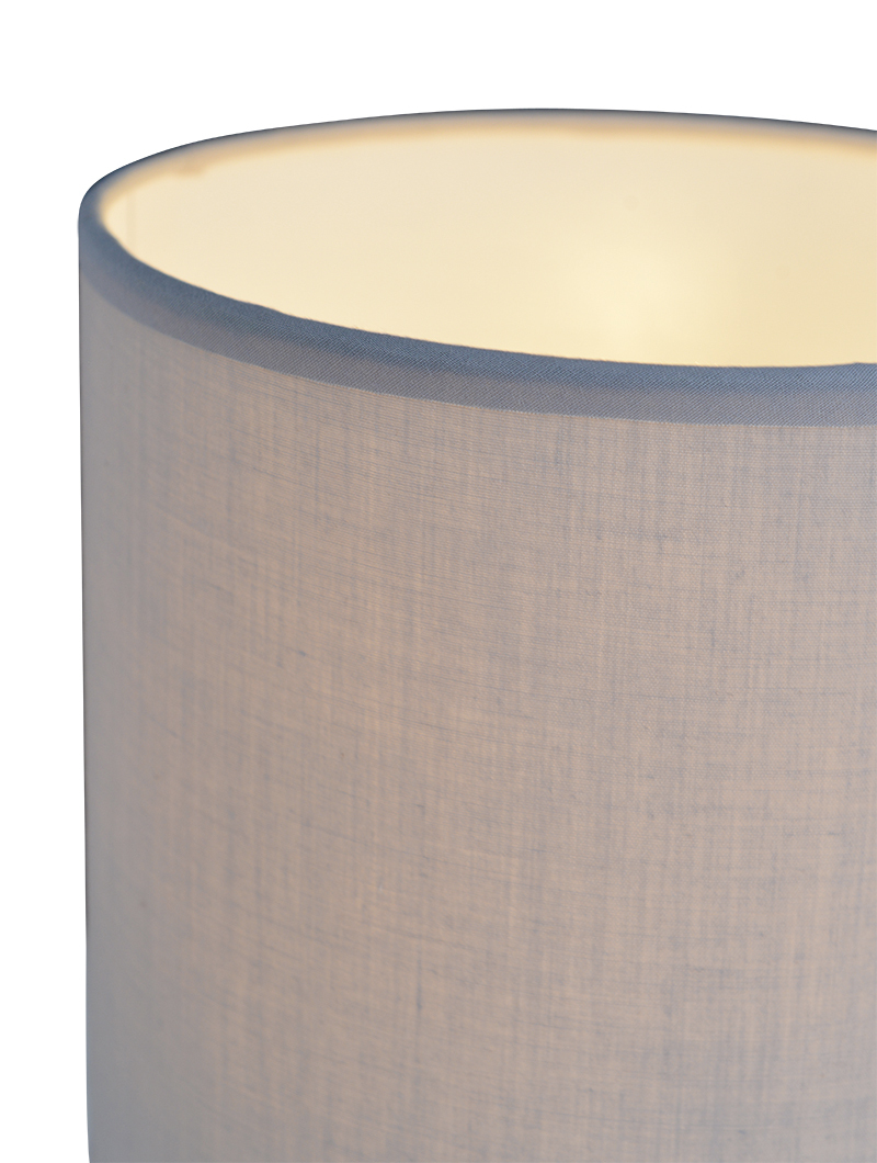 Tischlampe NEW YORK - grau - 38,5 cm