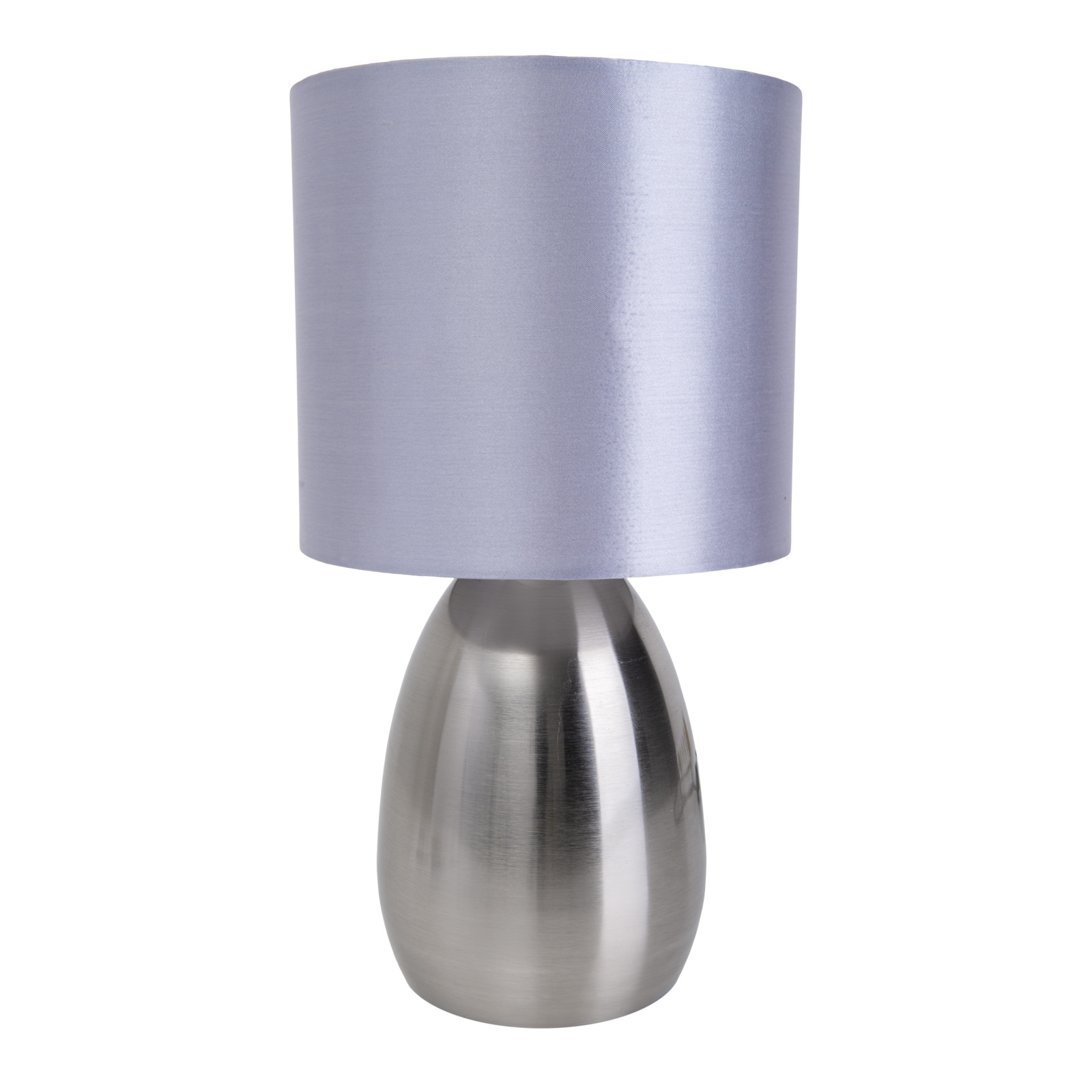 Tischleuchte AURUM - stahlfarben-silber - 33 cm hoch