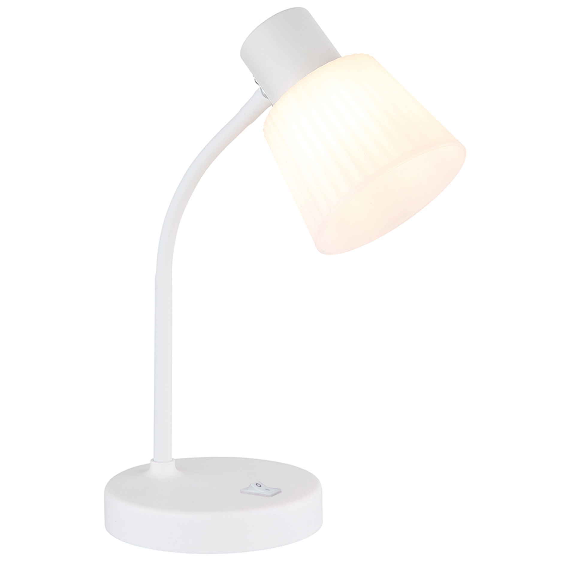 Tischleuchte ITO - weiß - Wippschalter - 38 cm