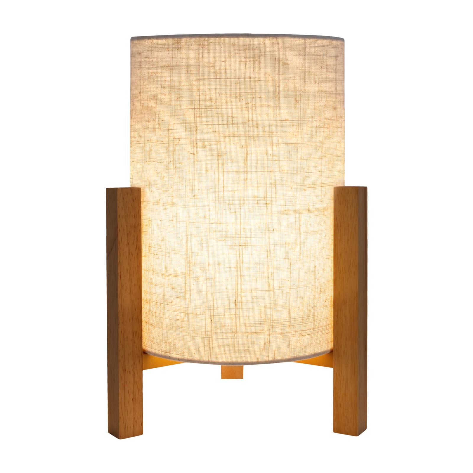 Tischleuchte MATILDA - naturfarben - Leinen - 32 cm