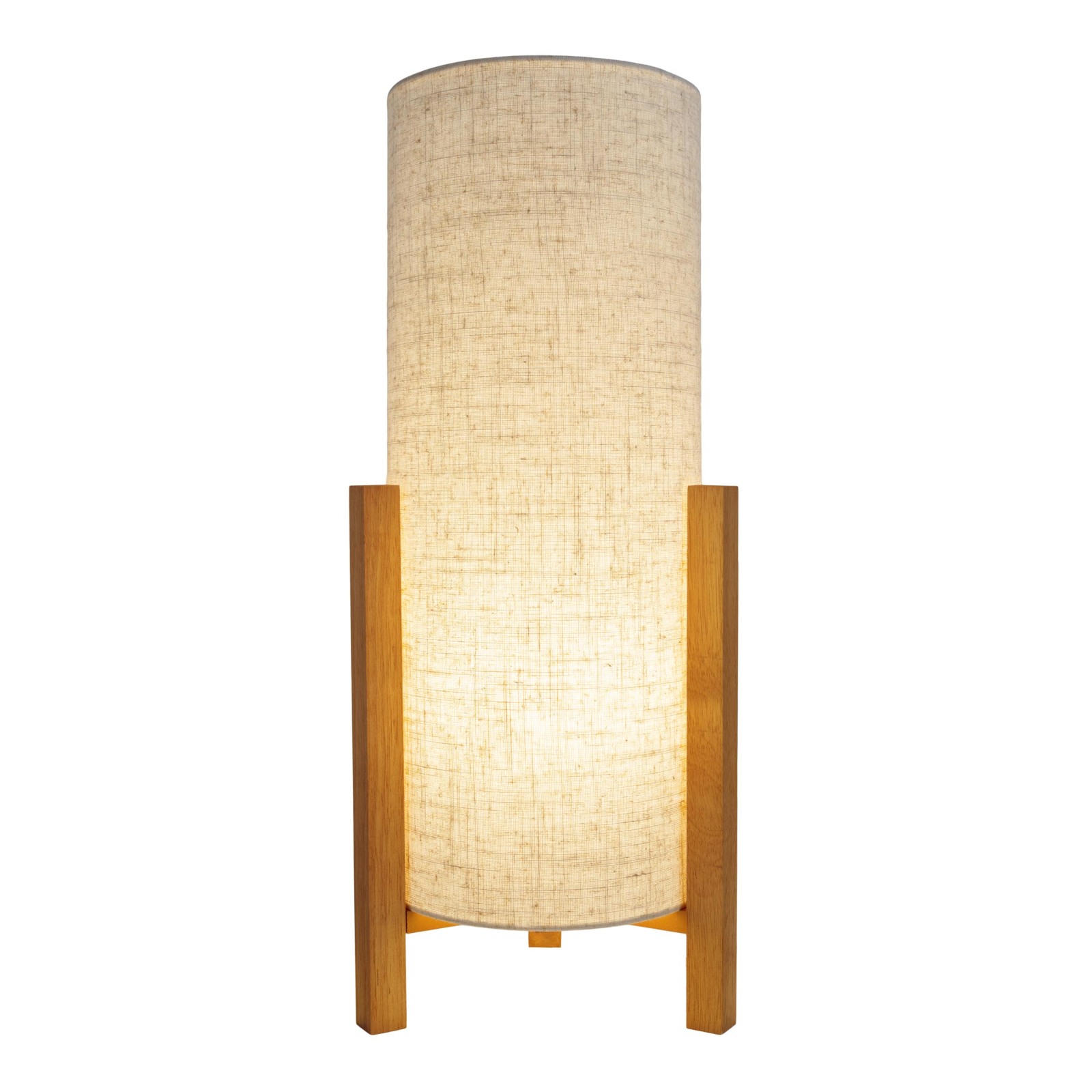 Tischleuchte MATILDA - naturfarben - Leinen - 52 cm