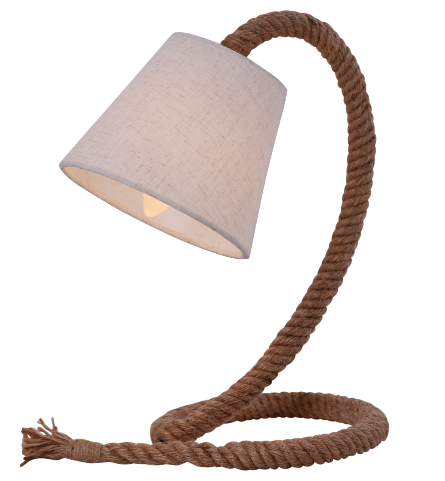 Tischleuchte ROPE - mit Juteseil - 38 cm hoch