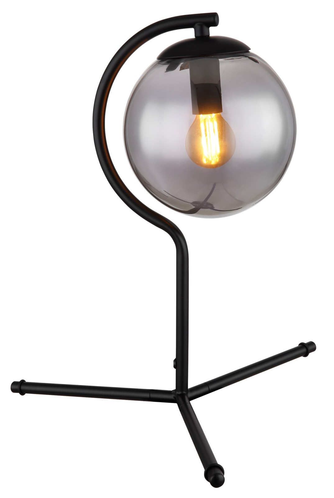 Tischleuchte - schwarz matt - 35 cm