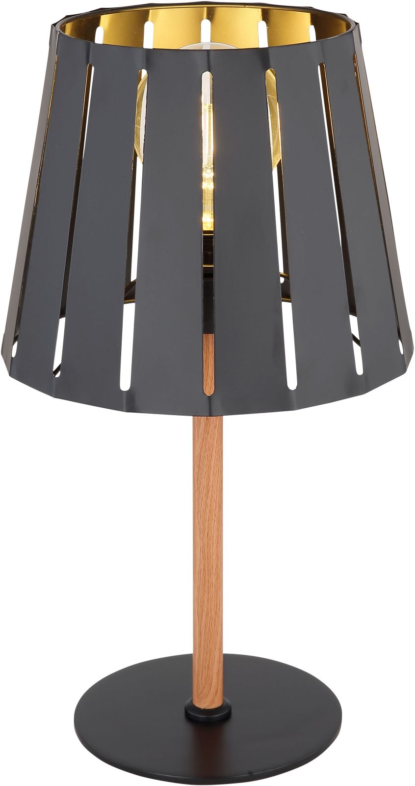 Tischleuchte - schwarz-matt - 45 cm hoch