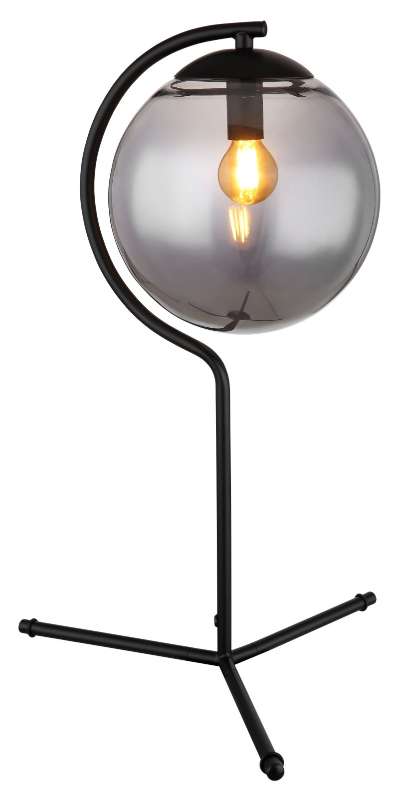 Tischleuchte - schwarz matt - 50 cm
