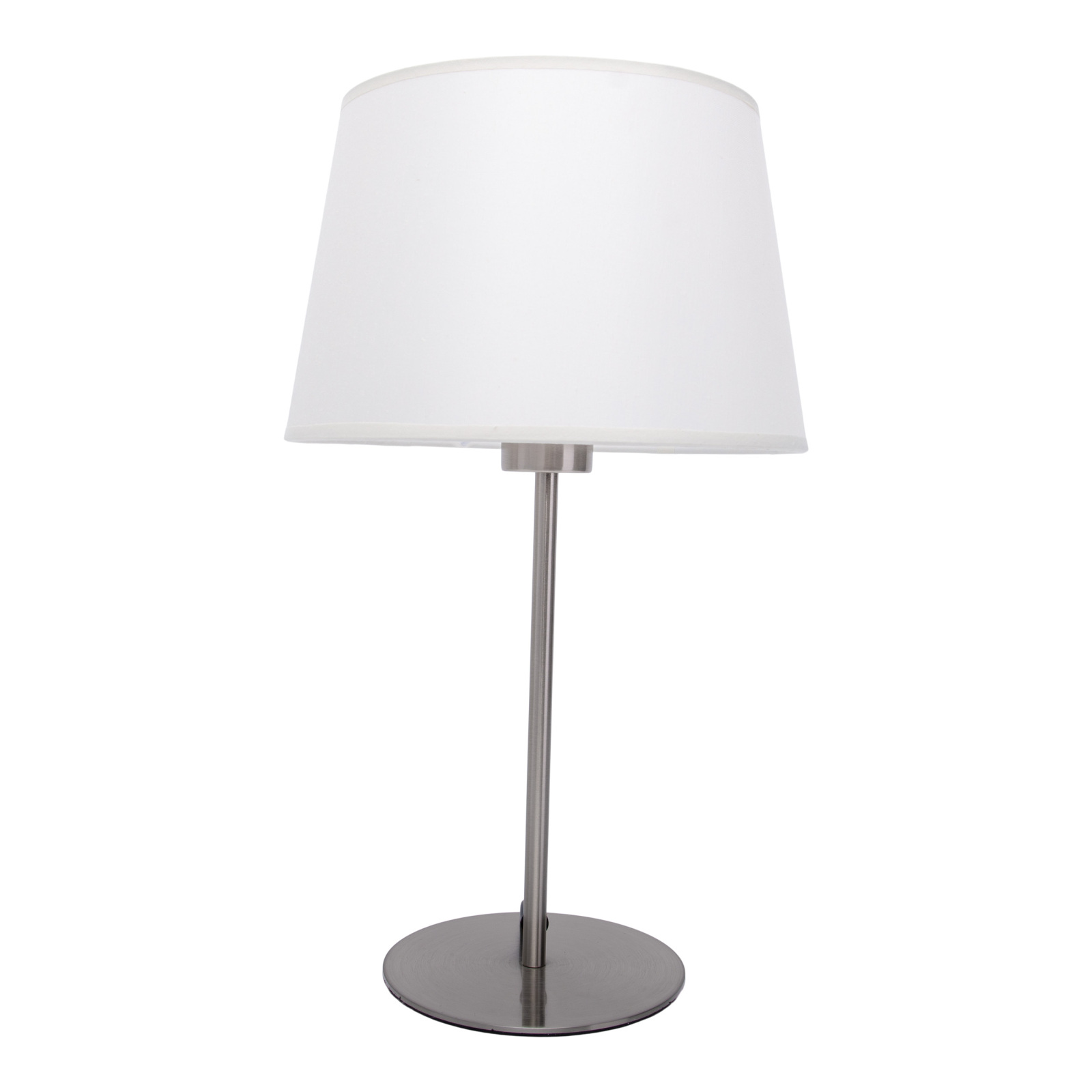 Tischleuchte - silberfarben-beige - 45 cm