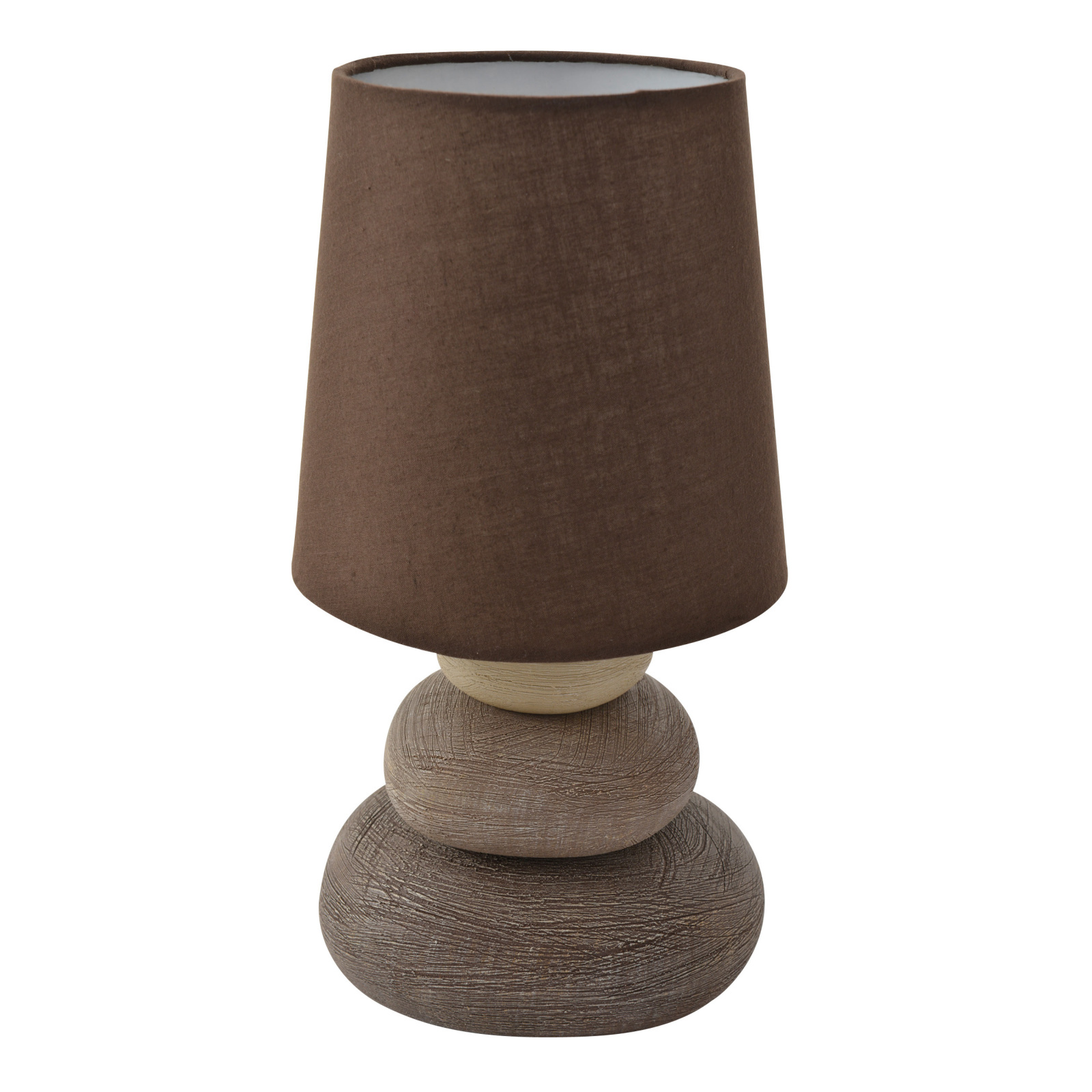 Tischleuchte STONEY - braun - Keramik - 31 cm hoch