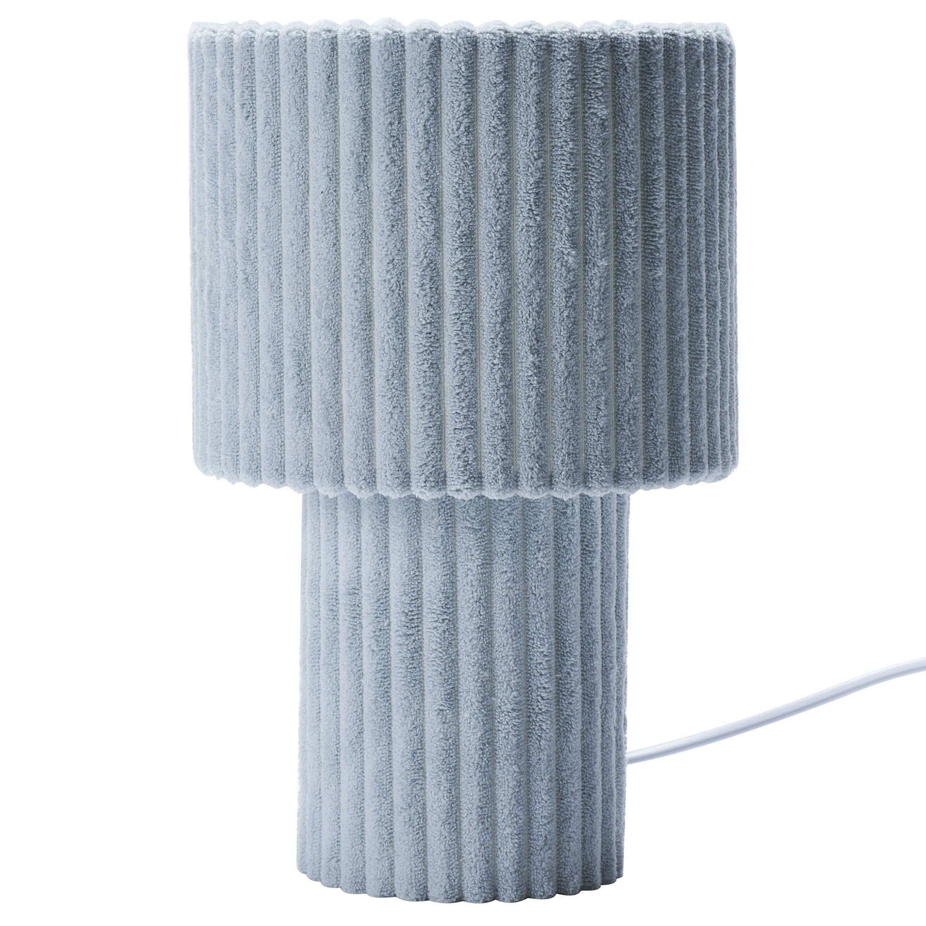 Tischleuchte - türkis - Cord - 28 cm hoch