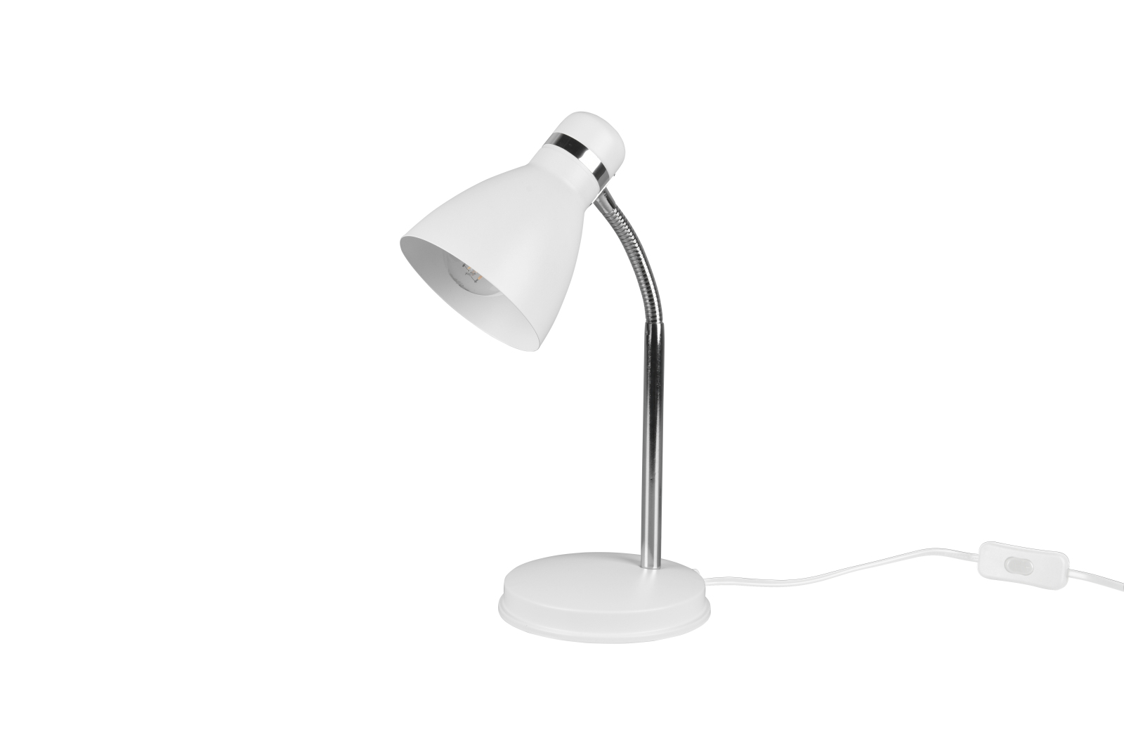 Tischleuchte - weiß matt - 33 cm