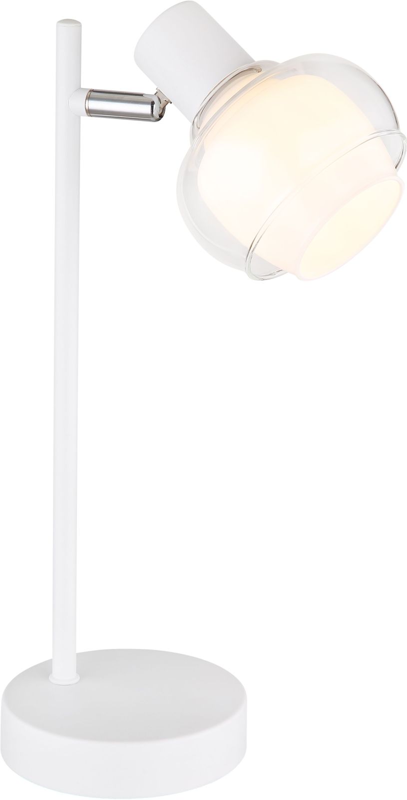 Tischleuchte - weiß matt - 35 cm hoch