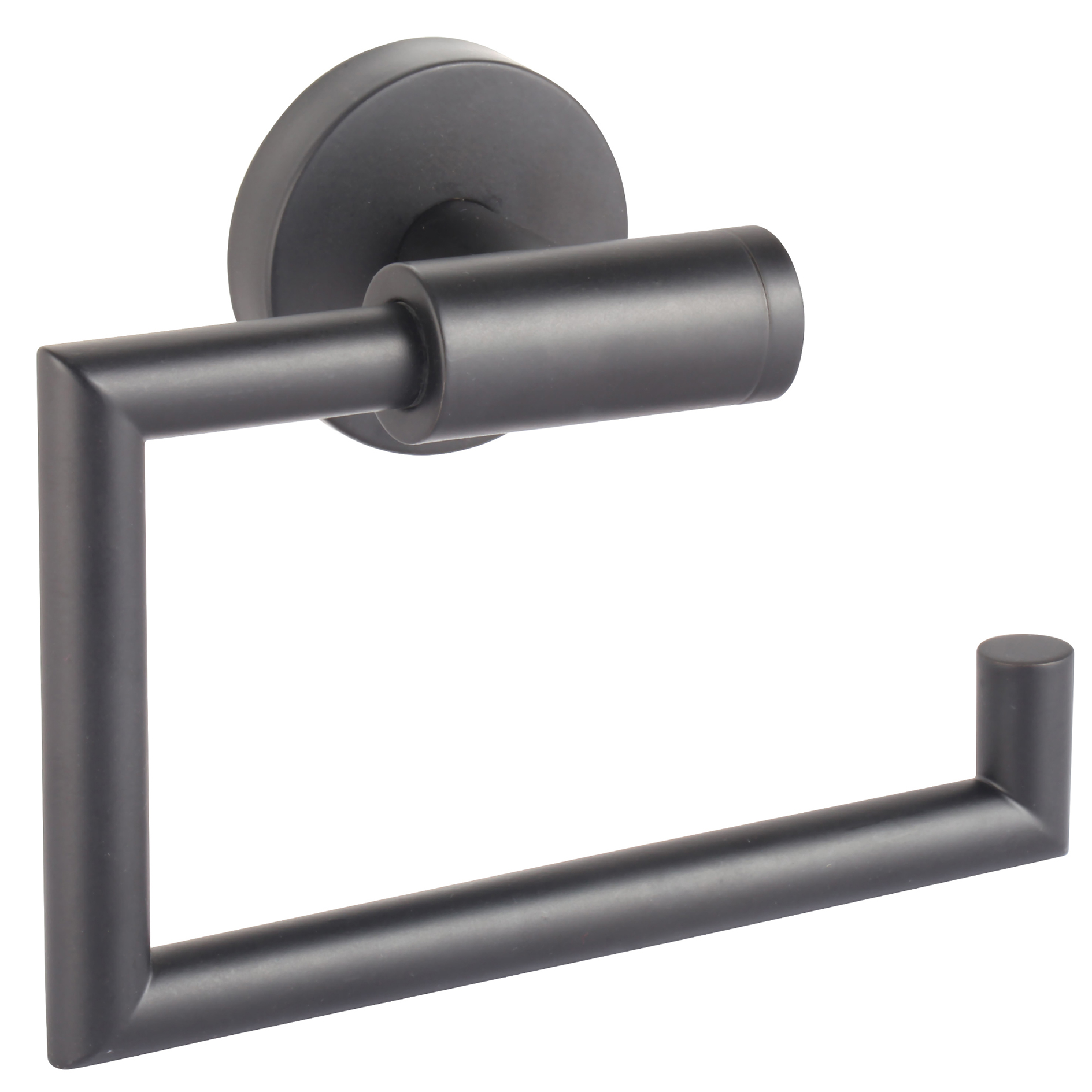 Toilettenrollenhalter - schwarz matt - Edelstahl 