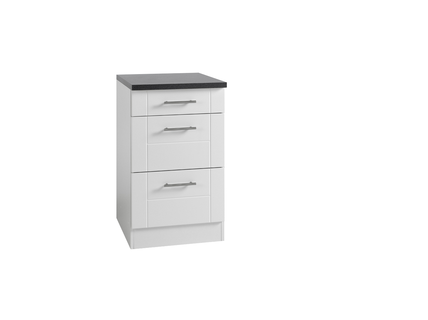 Topfschrank BASEL - weiß Hochglanz - weiß - 50 cm