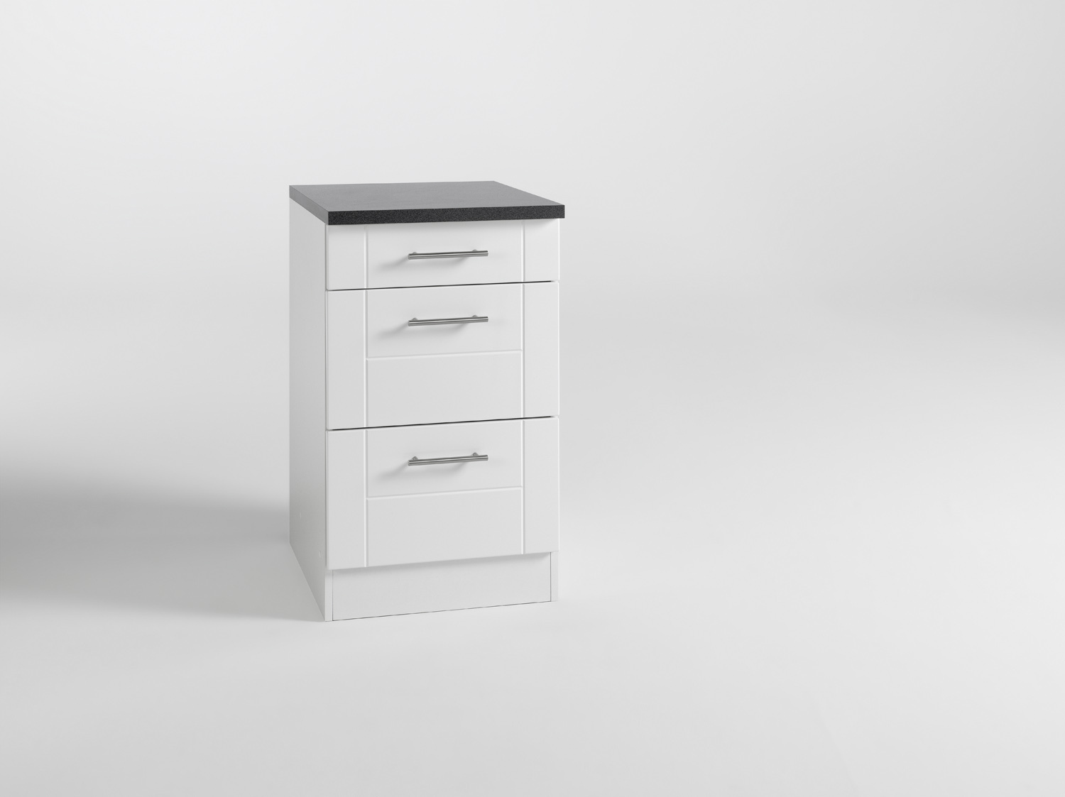 Topfschrank BASEL - weiß Hochglanz - weiß - 50 cm