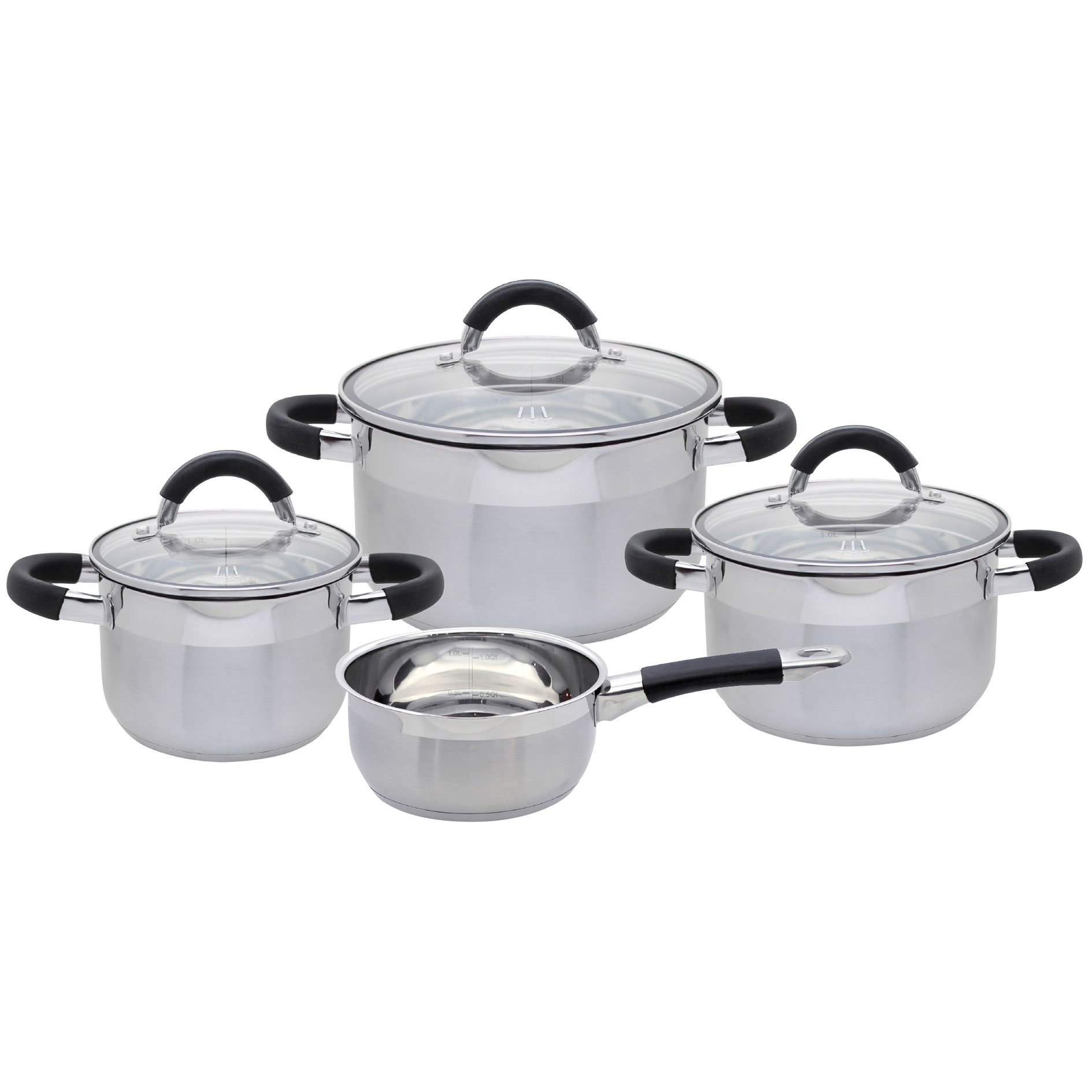 Topfset - Edelstahl - 4-teilig