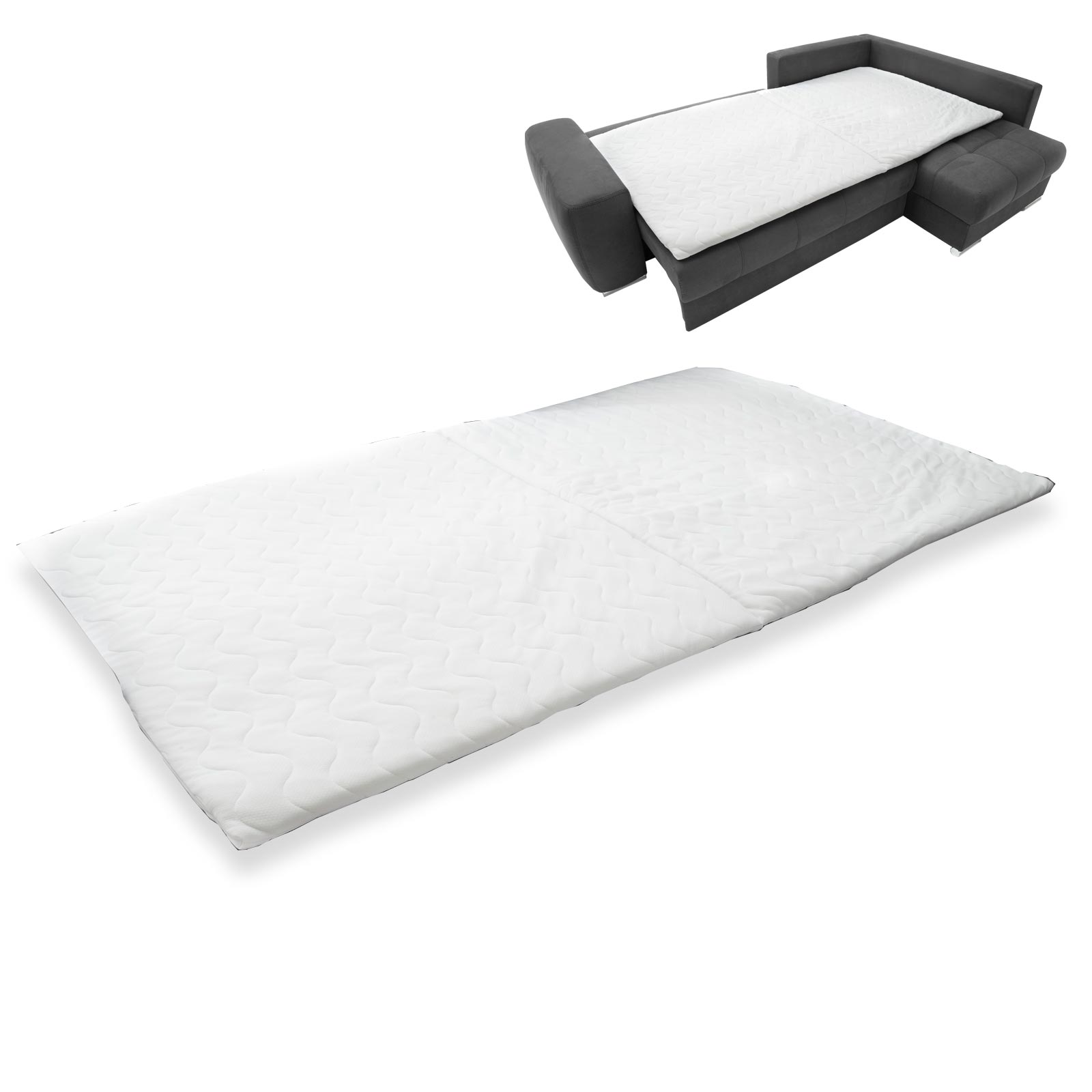 Topper - weiß - 226x123 cm