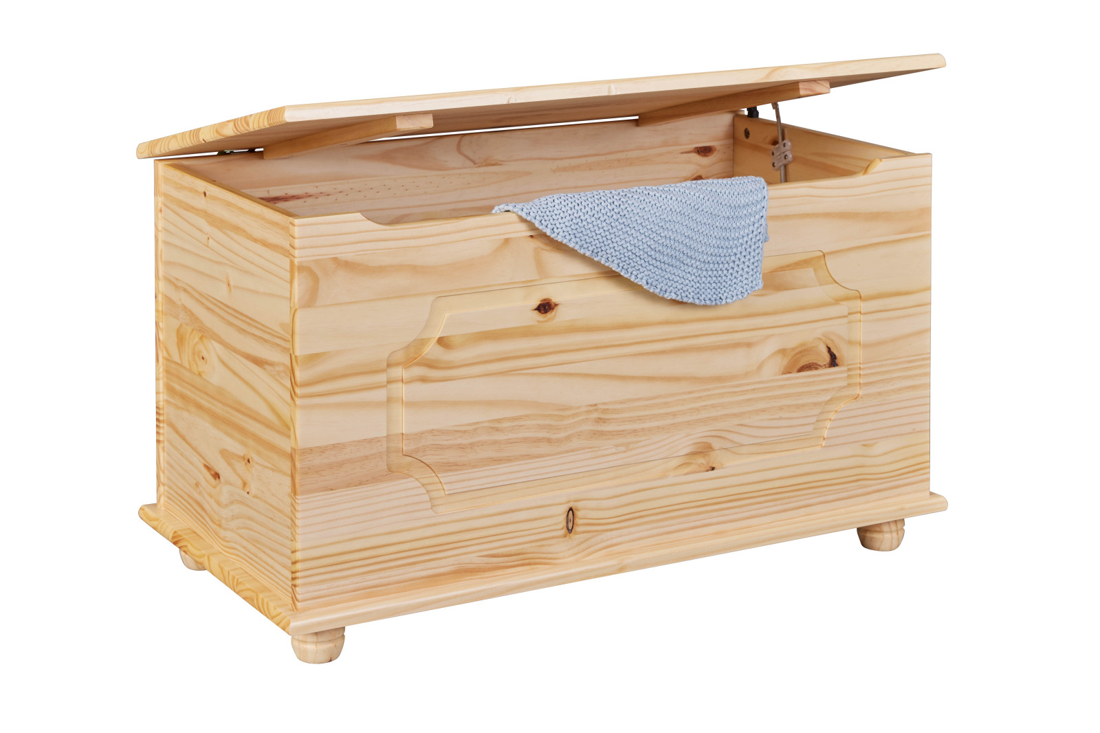 Truhe EMEL - natur - Kiefer Massivholz