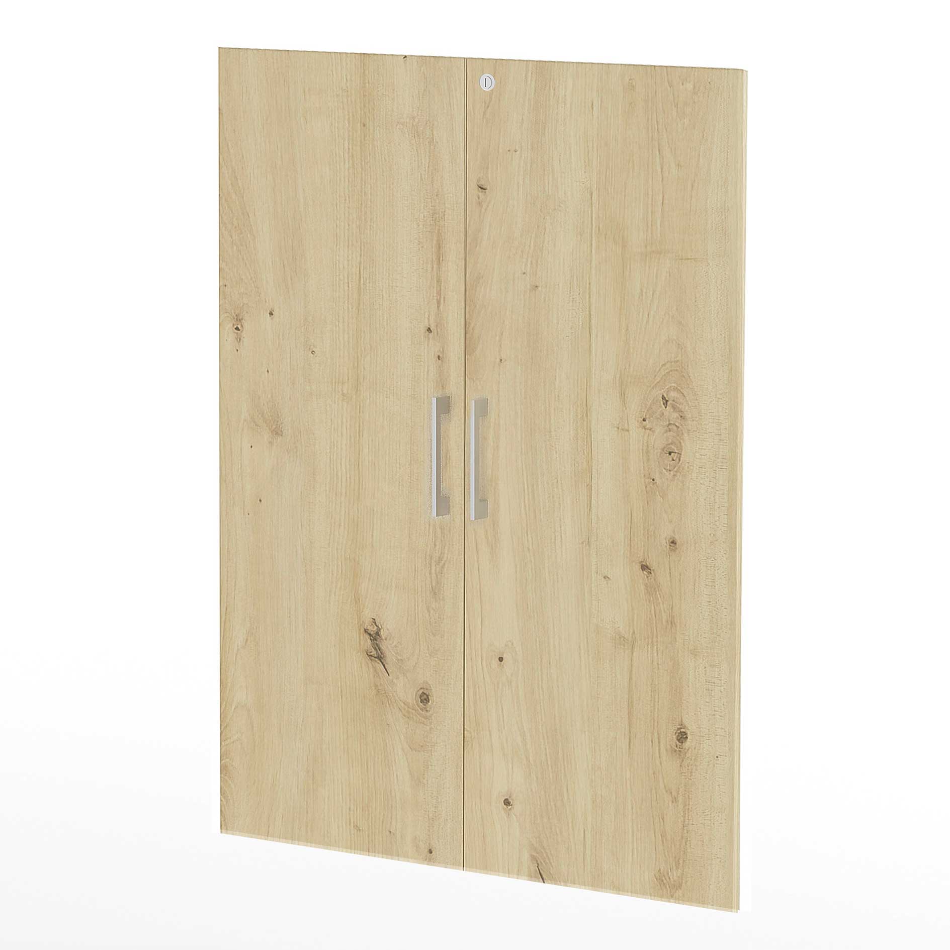 Türen-Set - Asteiche - 2 Türen - abschließbar - 77x104 cm