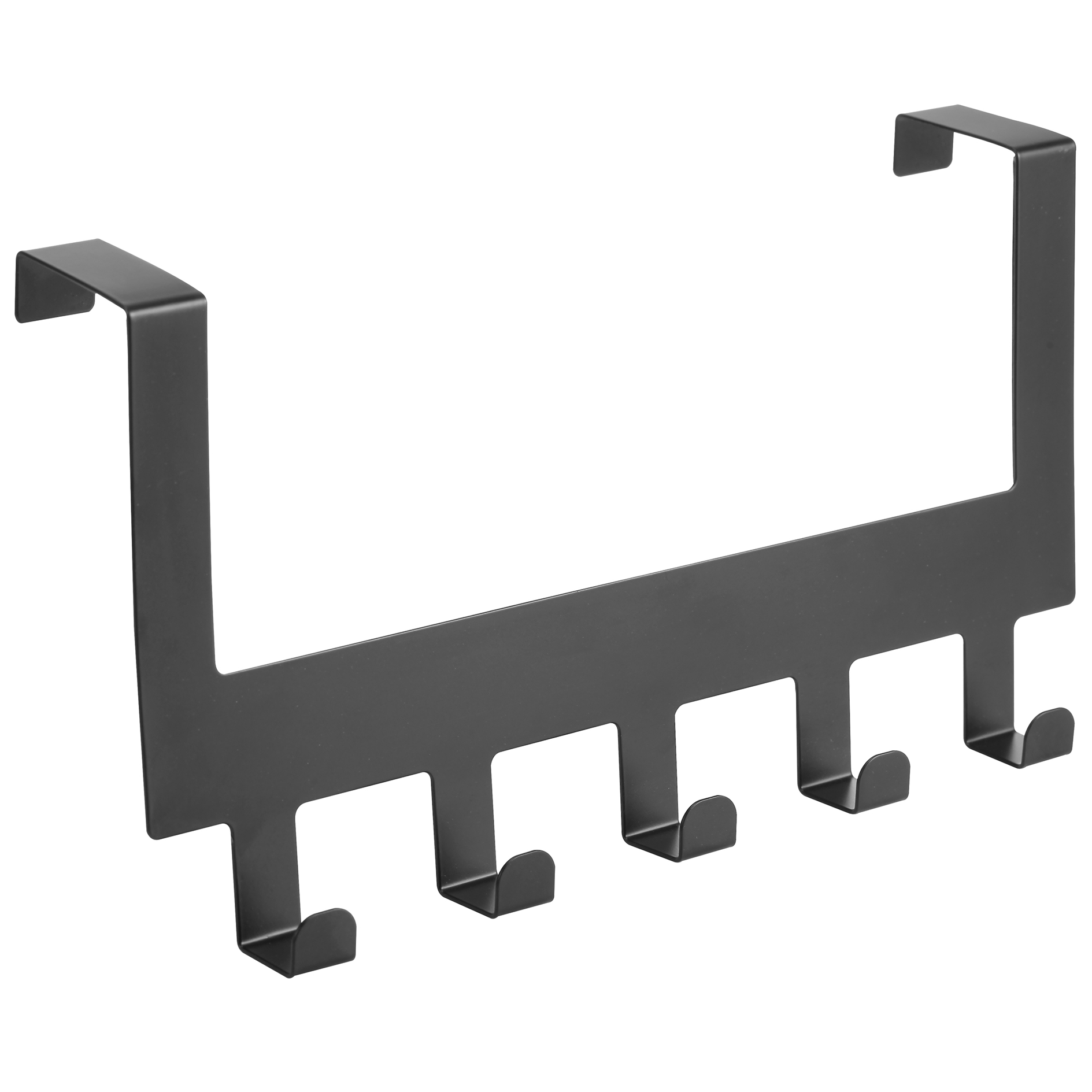 Türgarderobe - schwarz - Metall - 5 Haken