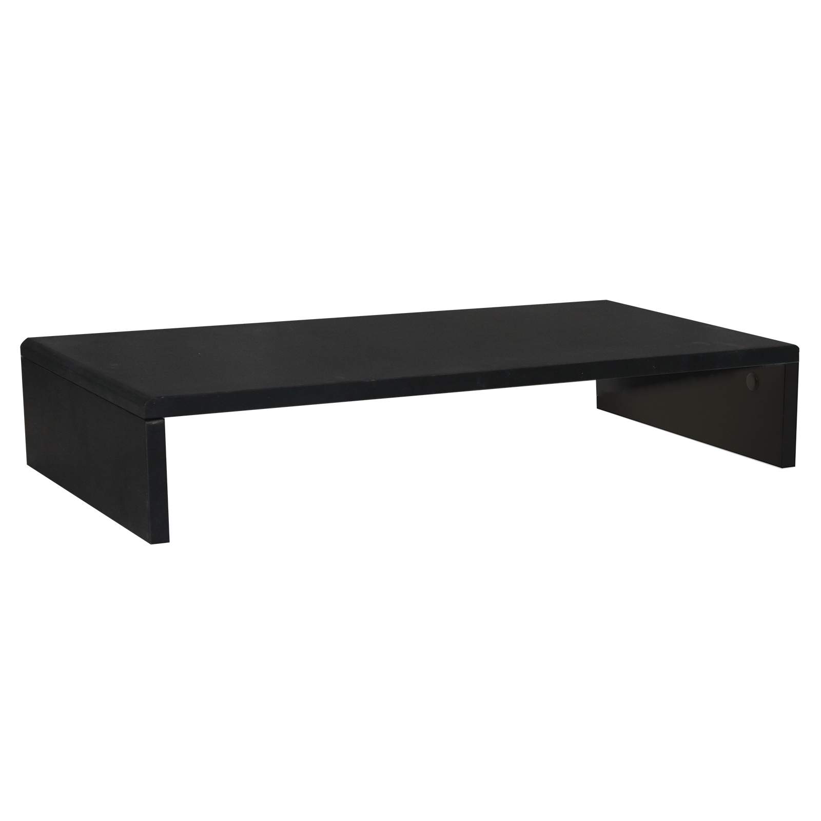TV-Aufsatz - schwarz matt - Holz - 70 cm breit