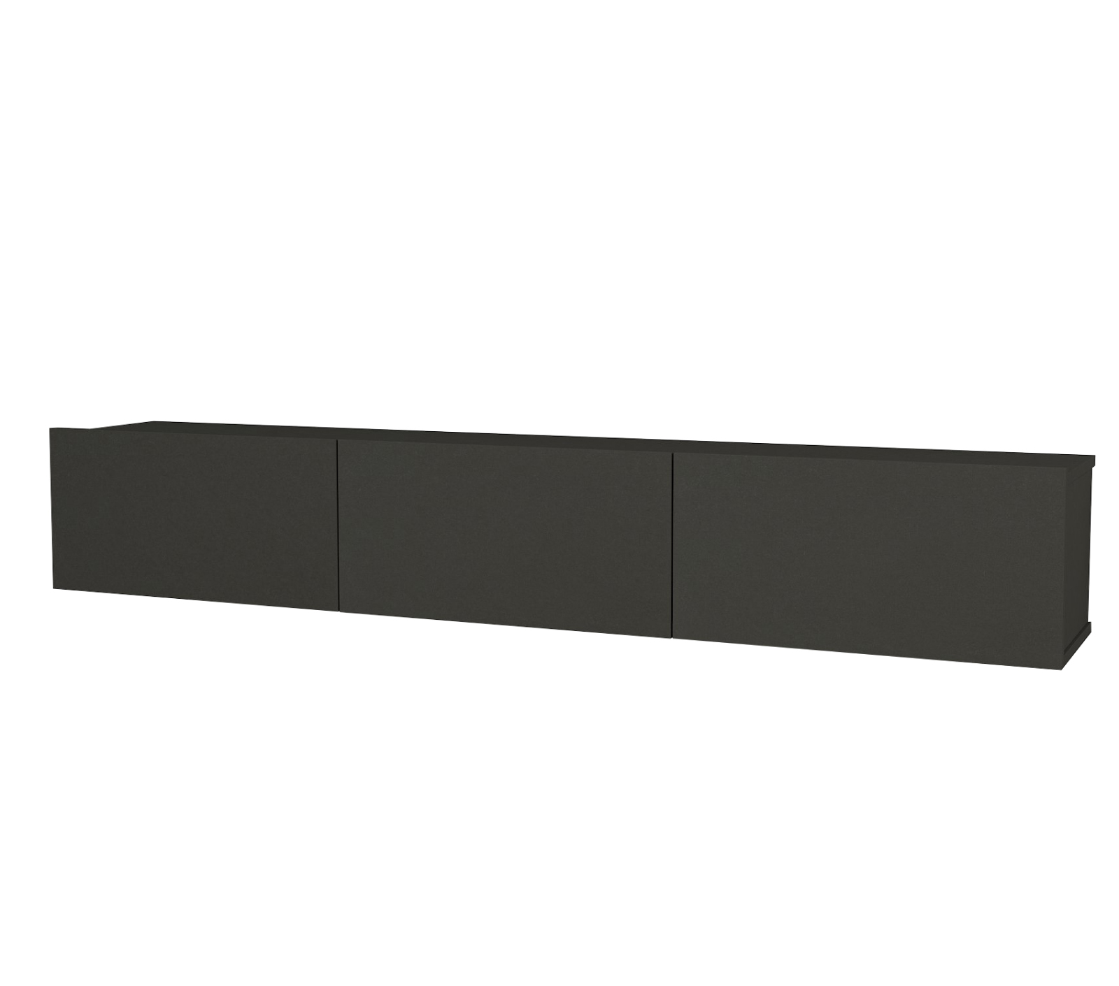 TV-Lowboard - grau - hängend - 180 cm