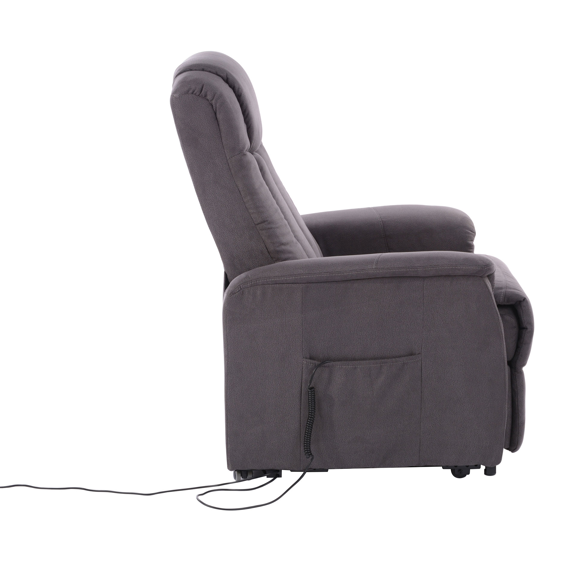TV-Sessel - anthrazit - motorisierte Aufstehhilfe